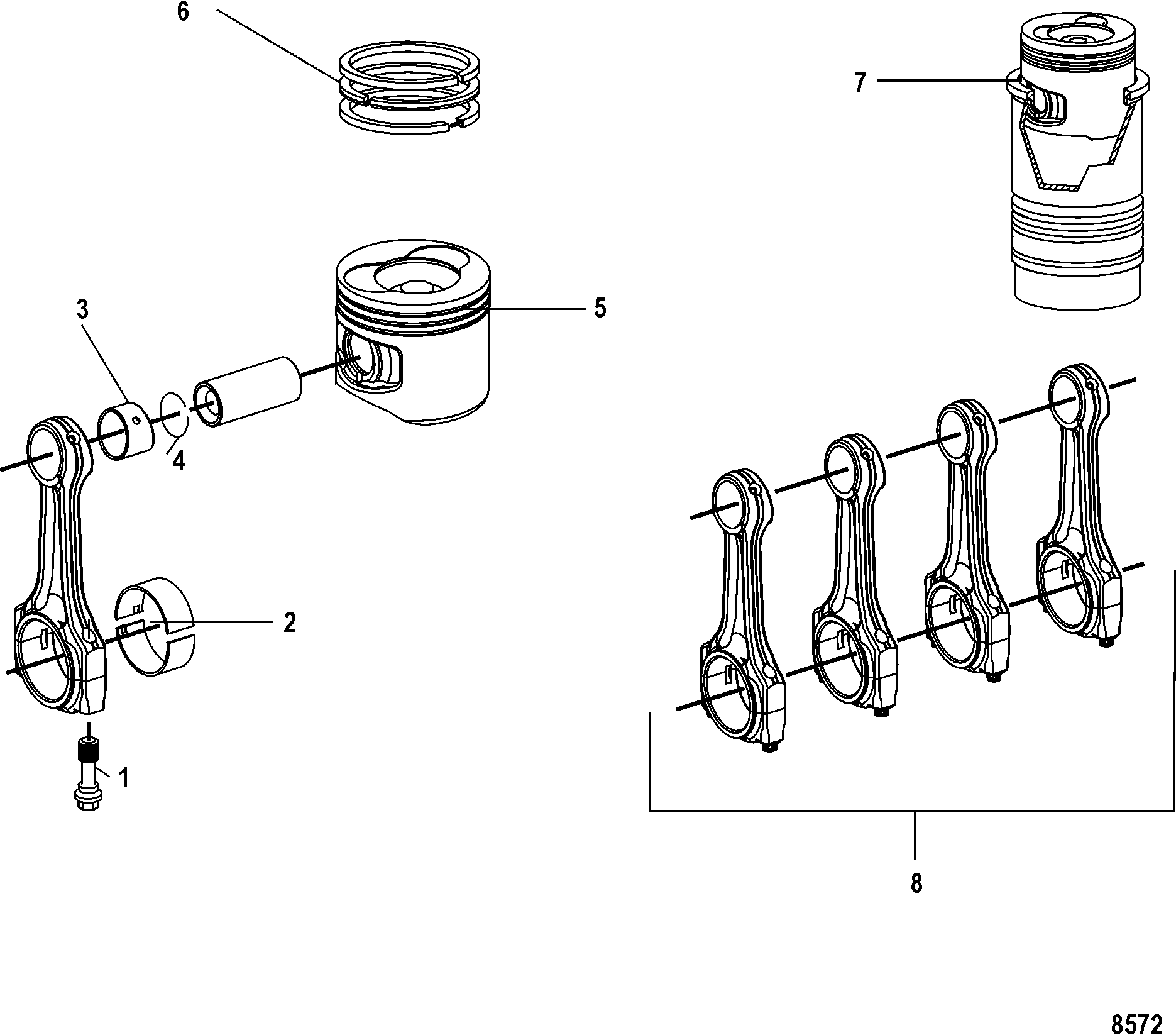 Connecting Rod and Piston
