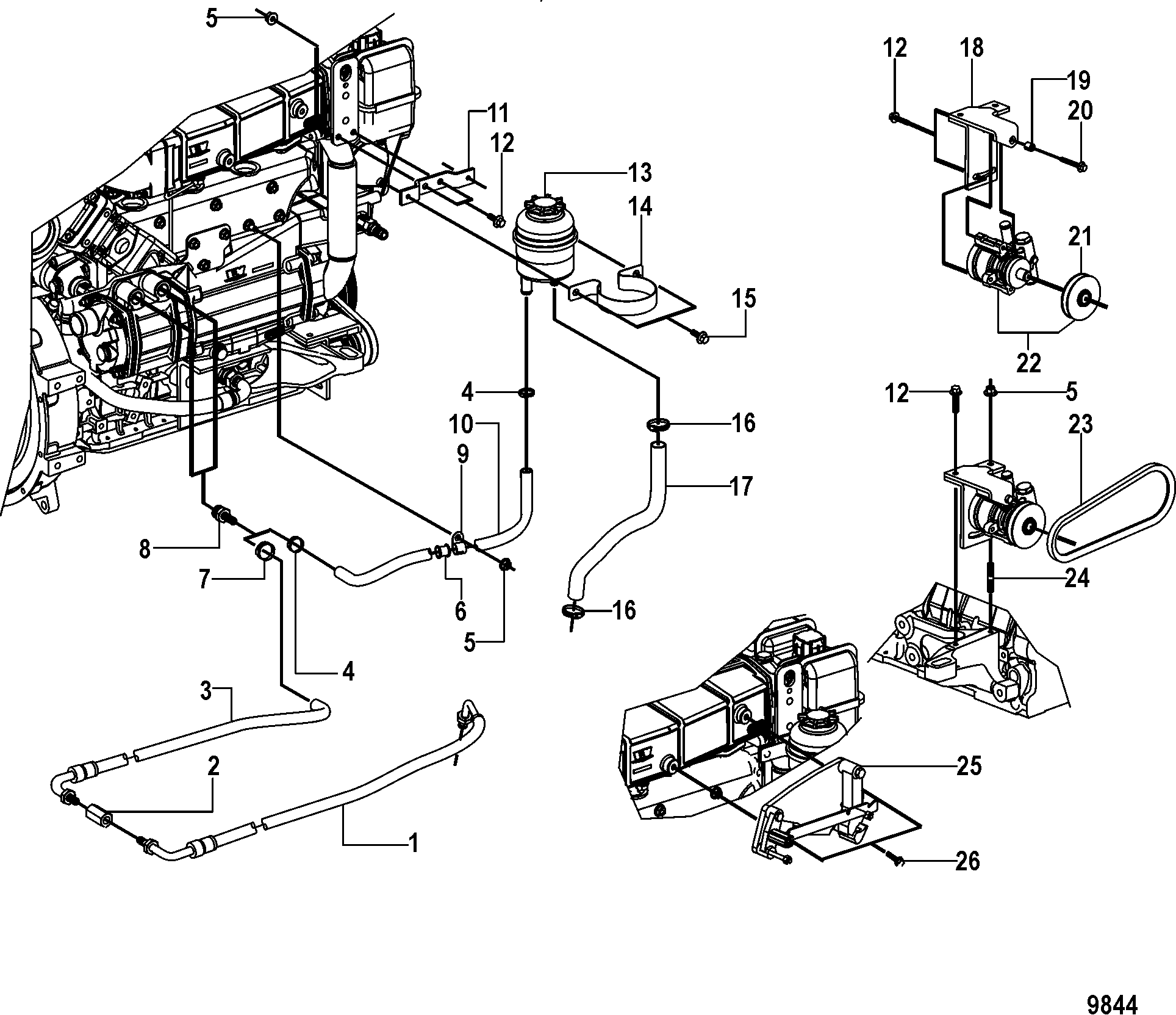 Power Steering and Shift Bracket