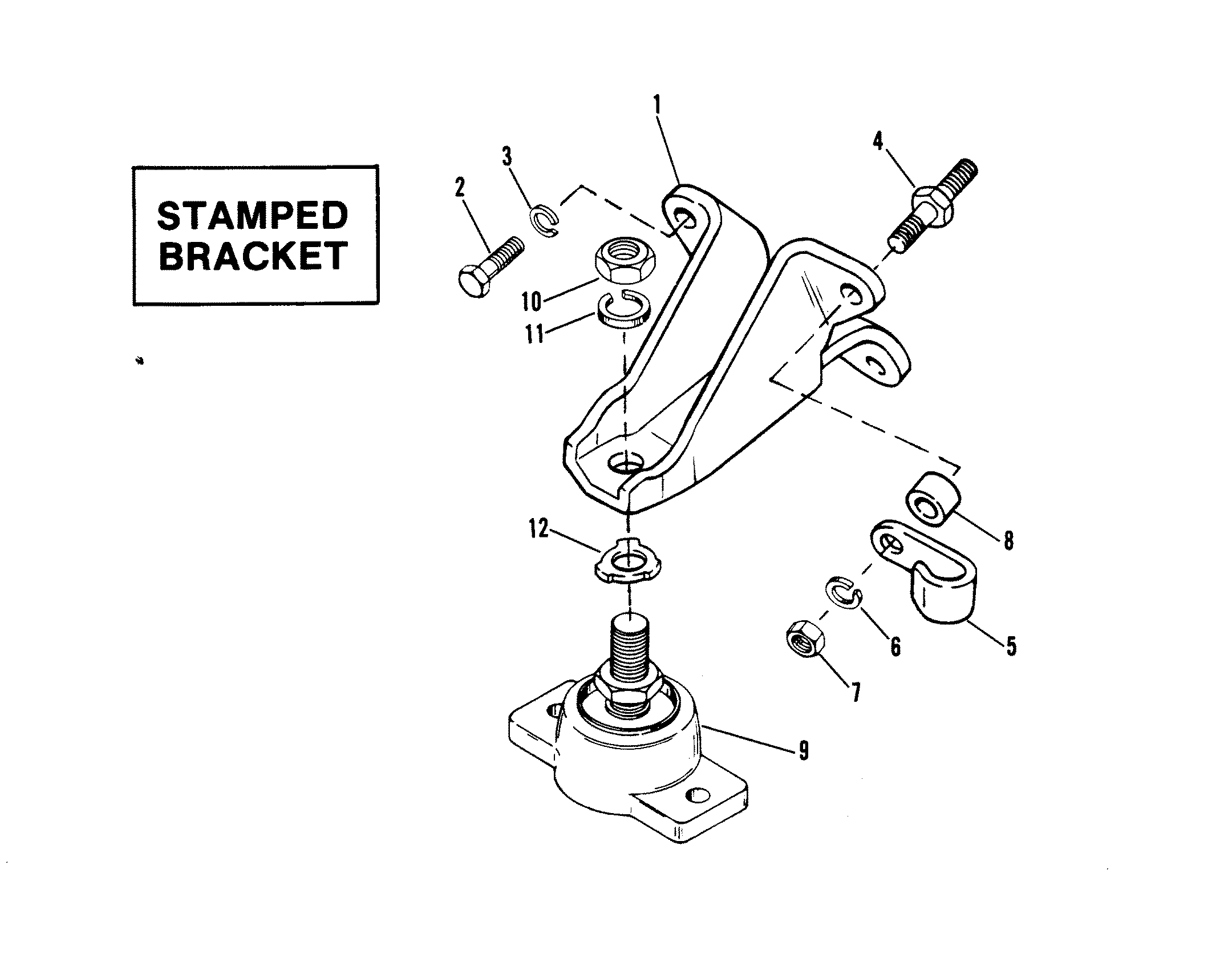 ENGINE MOUNTING (STAMPED BRACKET)