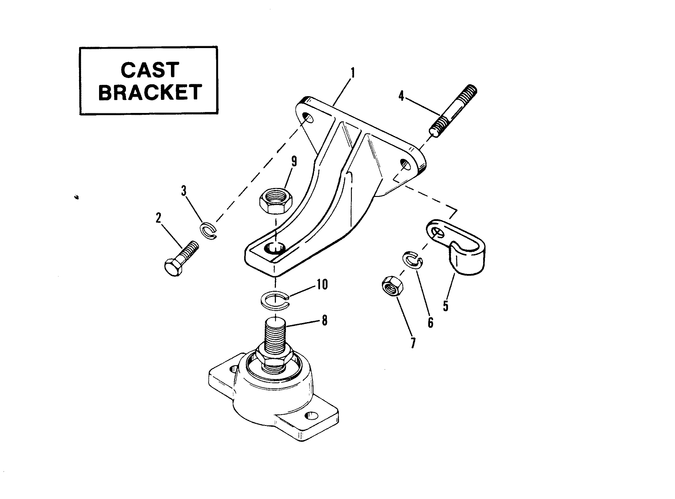 ENGINE MOUNTING (CAST BRACKET)