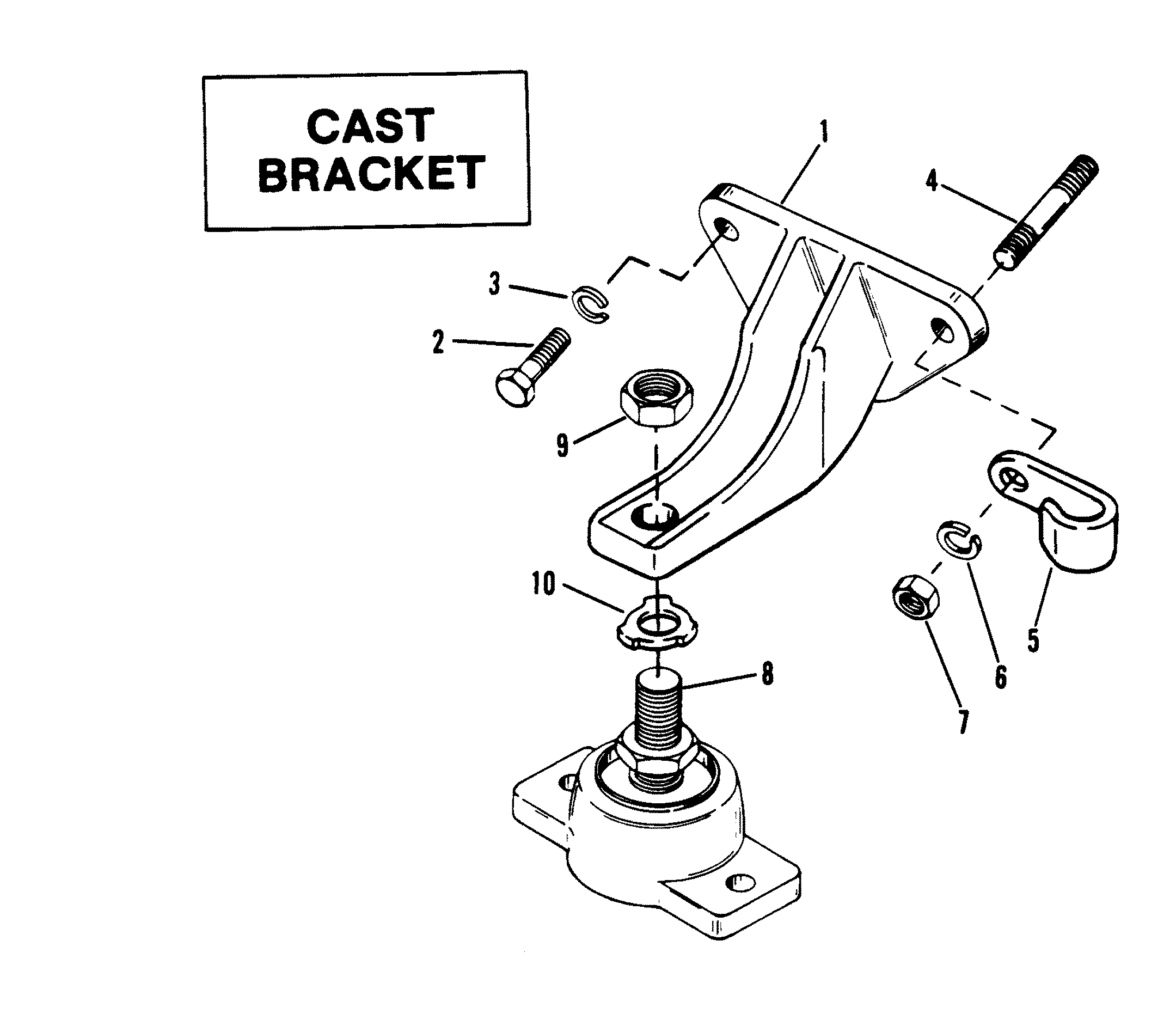 ENGINE MOUNTING (CAST BRACKET)