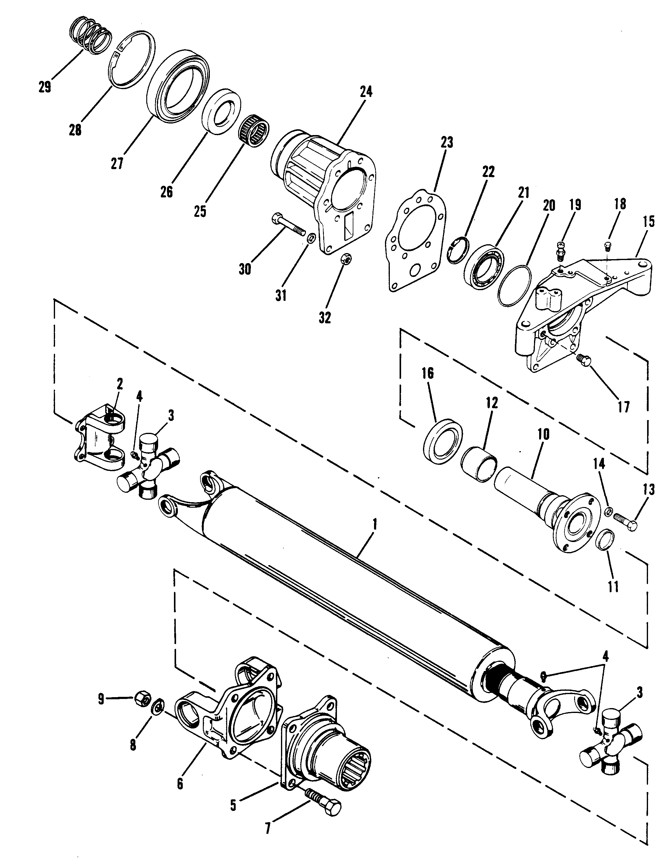 DRIVE SHAFT AND TAILSTOCK (DRIVE LINE)