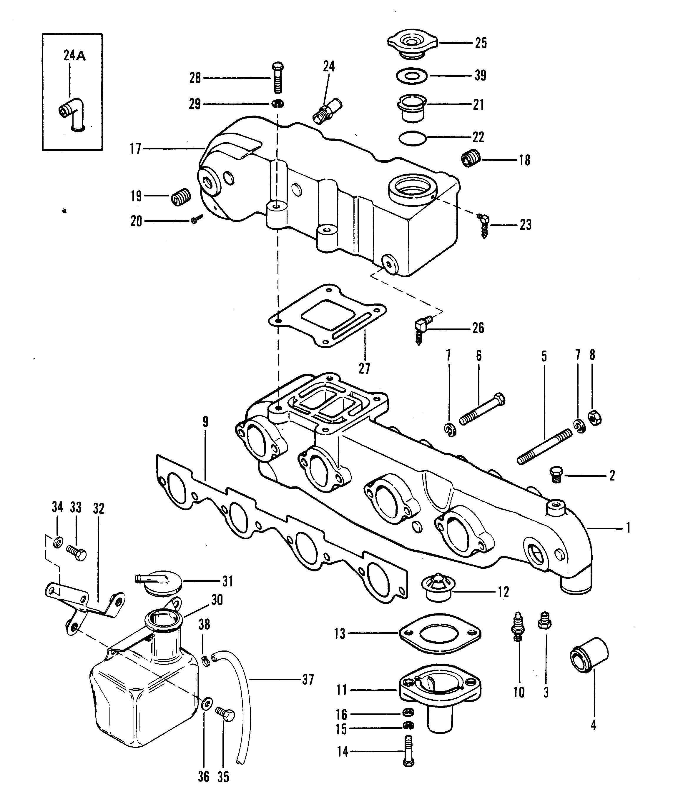 EXHAUST MANIFOLD AND EXHAUST ELBOW