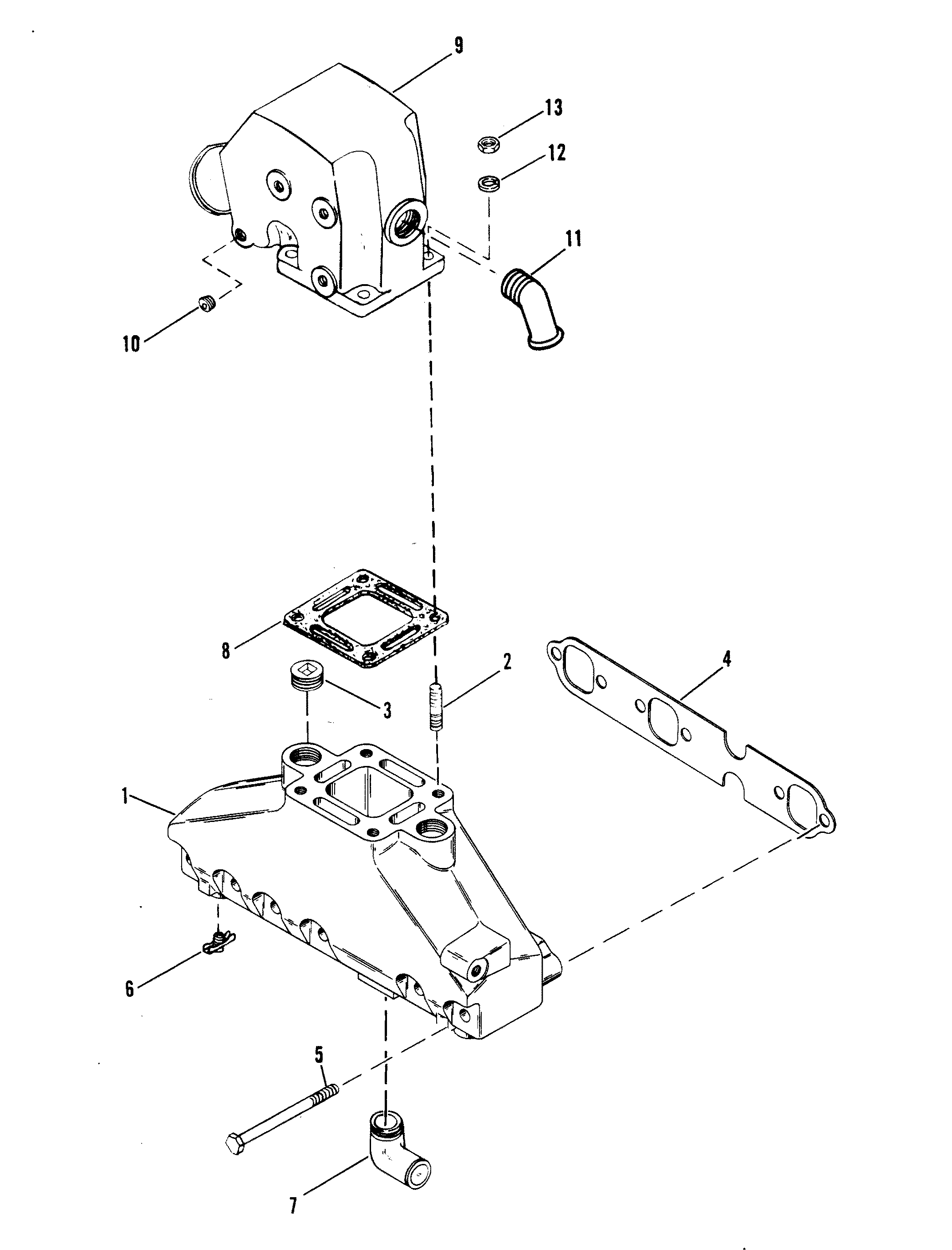 EXHAUST MANIFOLD AND EXHAUST ELBOW