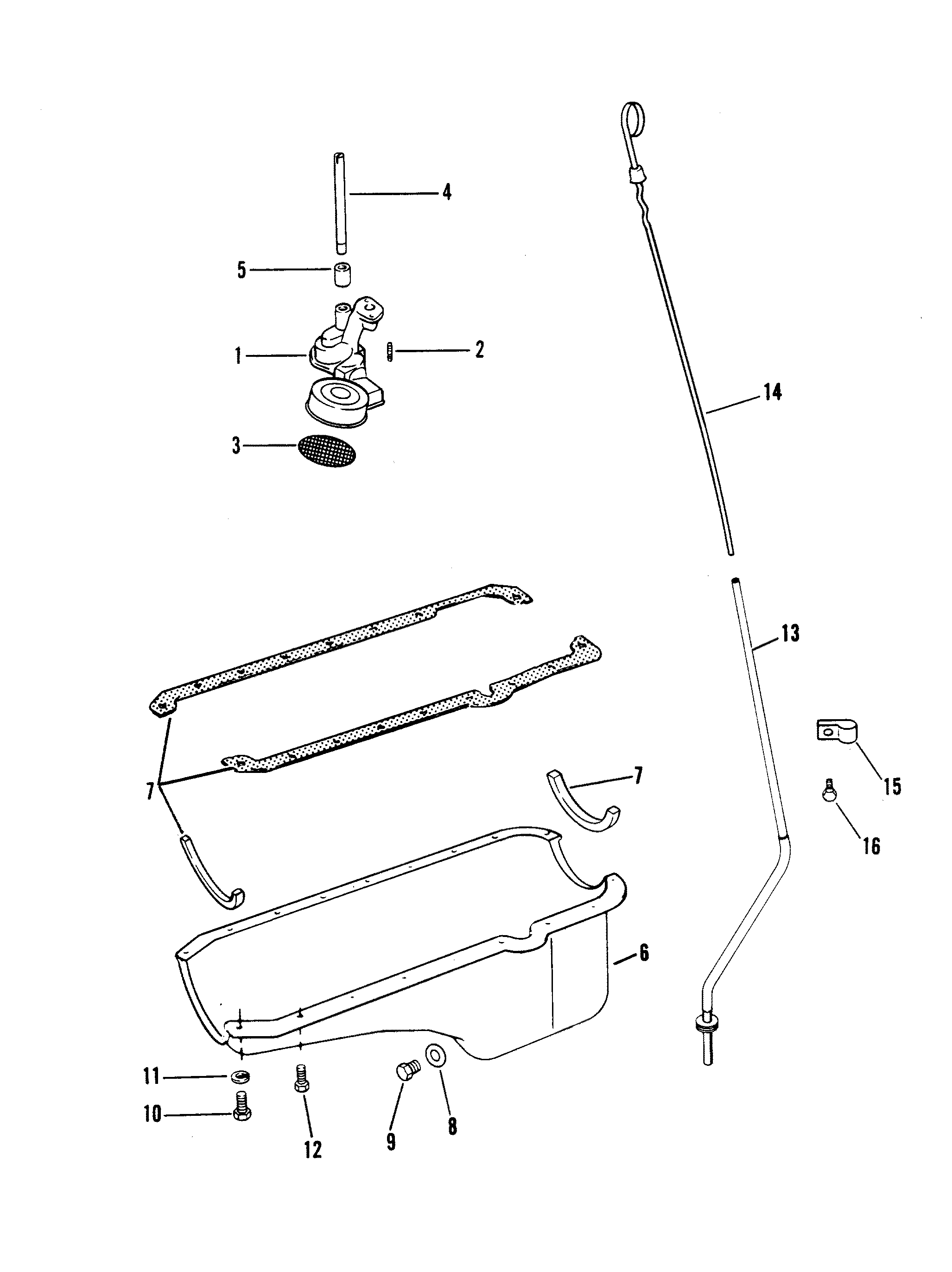 OIL PAN AND OIL PUMP