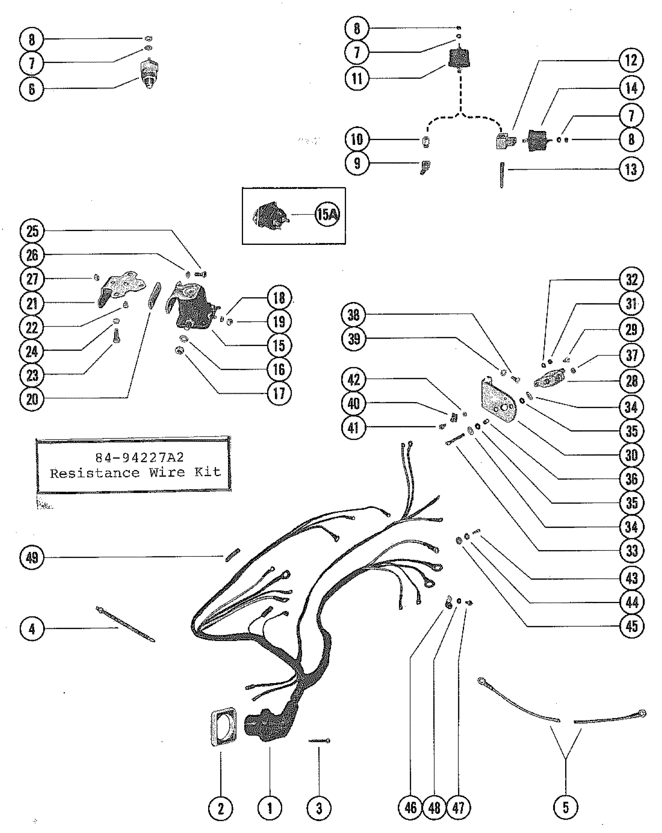 WIRING HARNESS AND STARTER SOLENOID