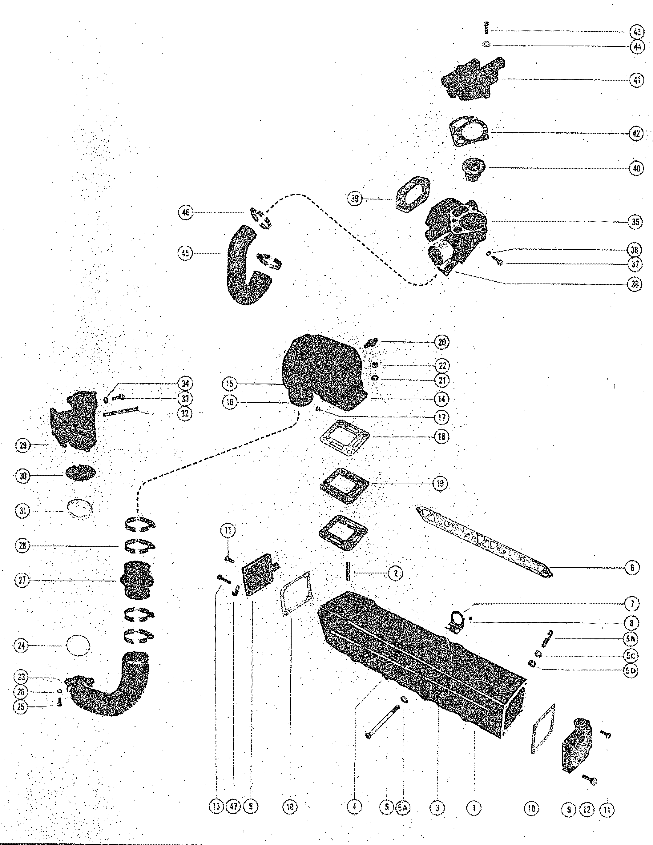 EXHAUST MANIFOLD AND EXHAUST ELBOW