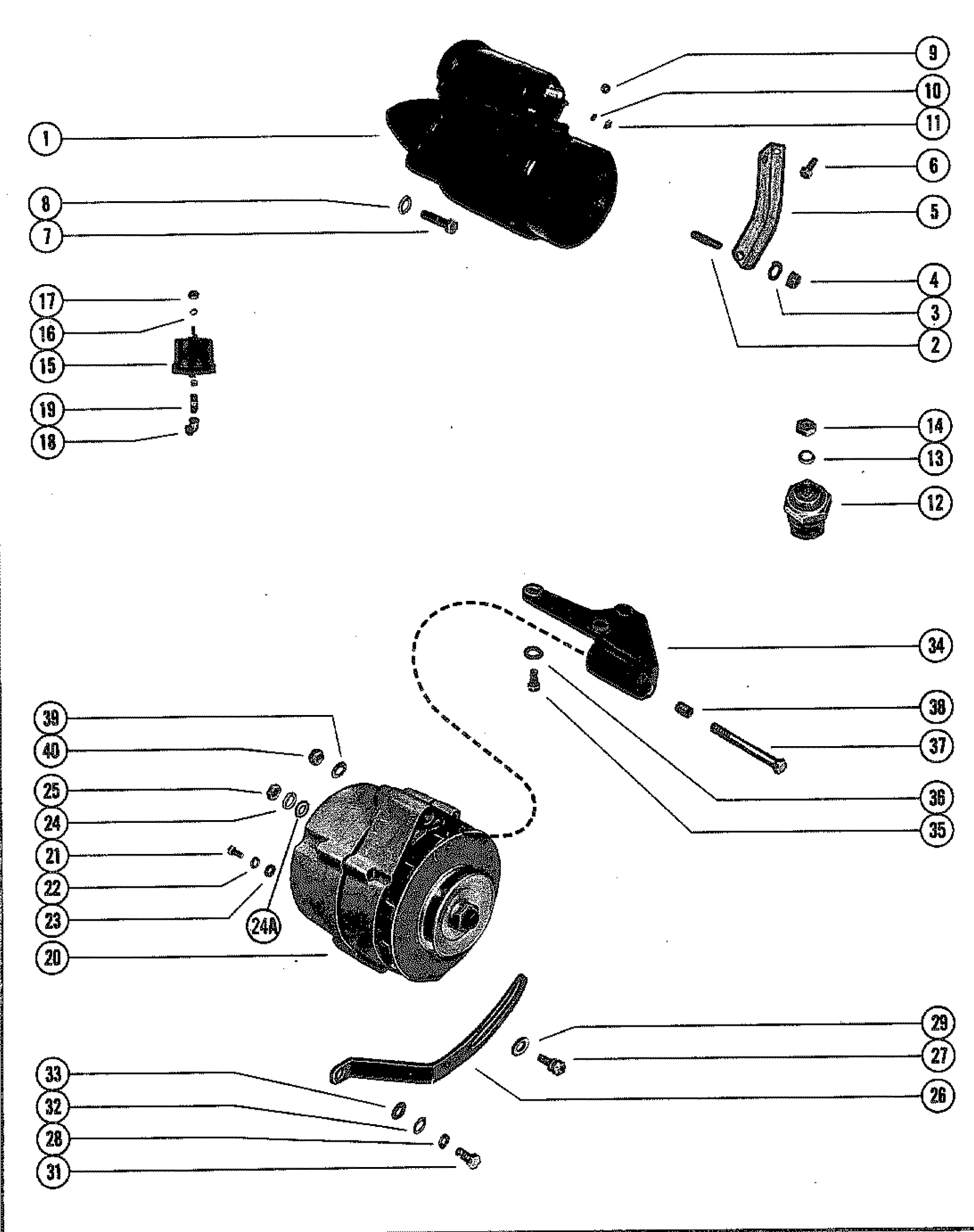 STARTER MOTOR AND ALTERNATOR