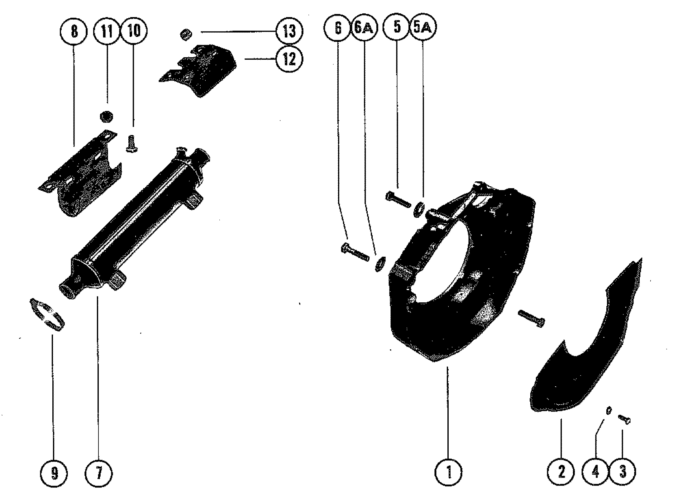 FLYWHEEL, HOUSING AND OIL COOLER
