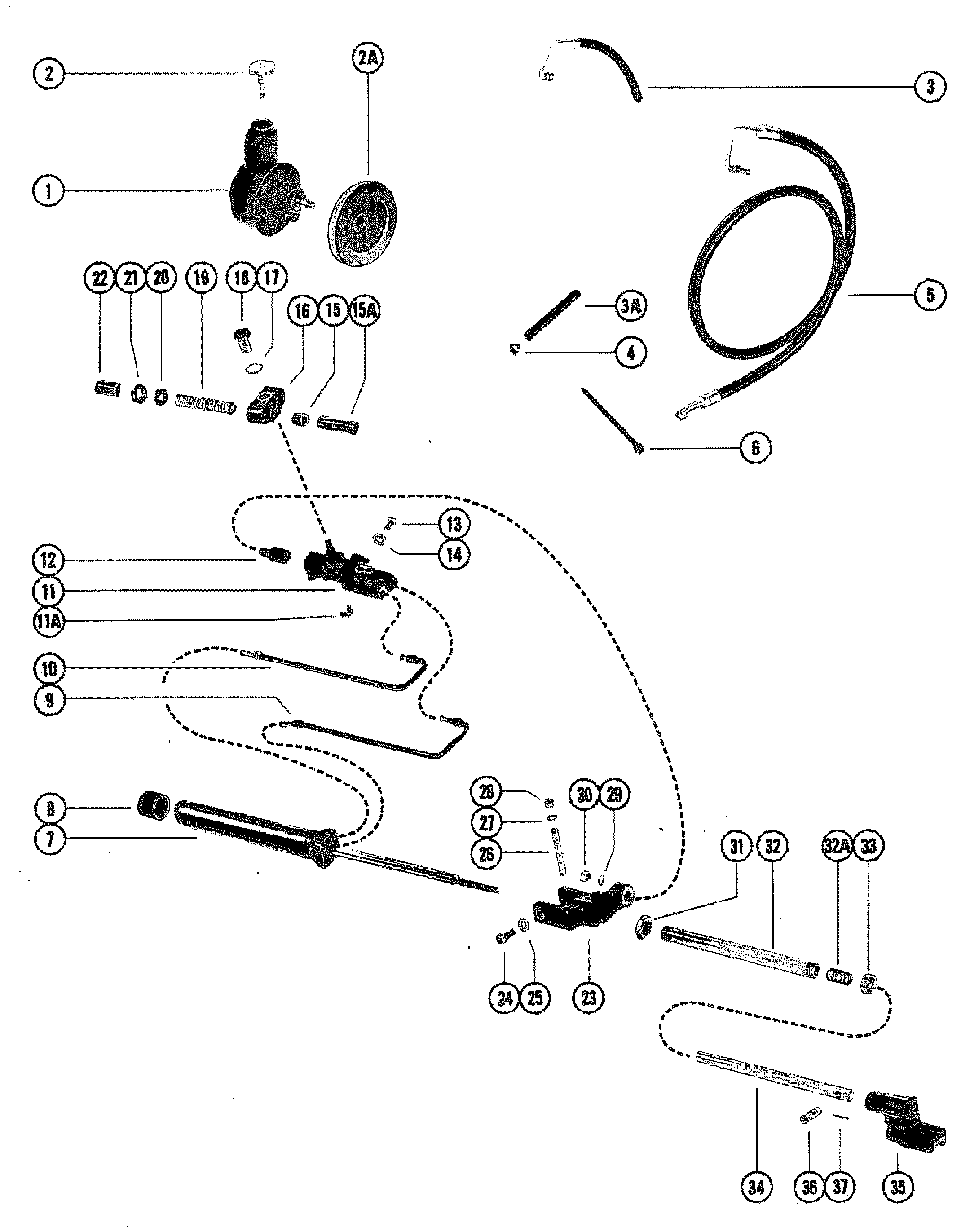 POWER STEERING COMPONENTS (WITH HOSES)