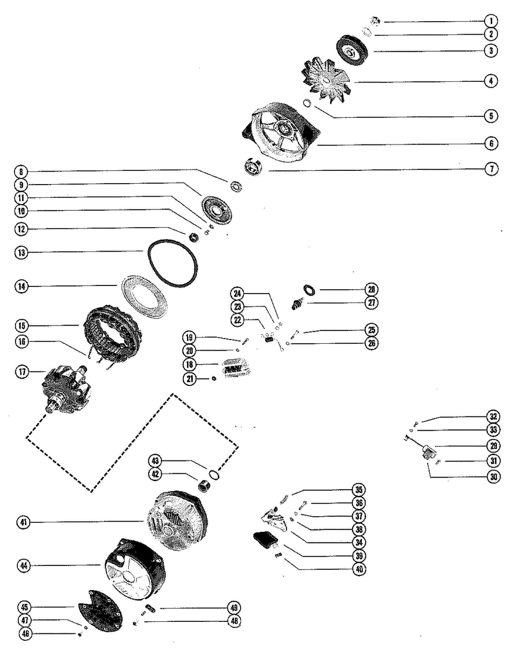 ALTERNATOR ASSEMBLY, COMPLETE