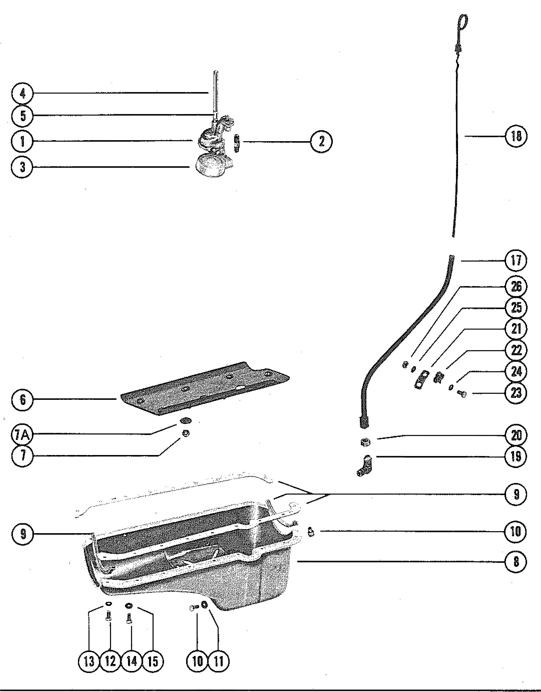 OIL PAN AND OIL PUMP