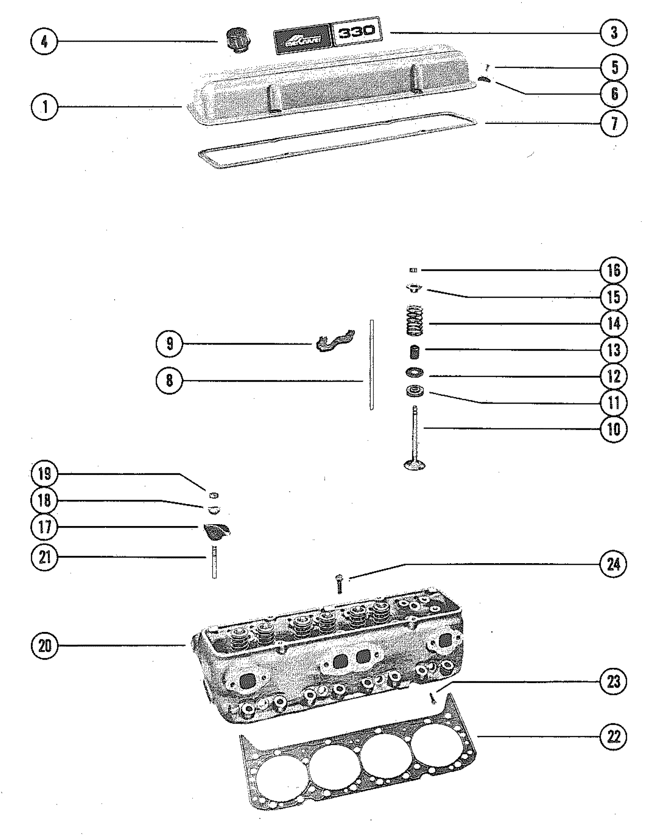 CYLINDER HEAD AND ROCKER COVER