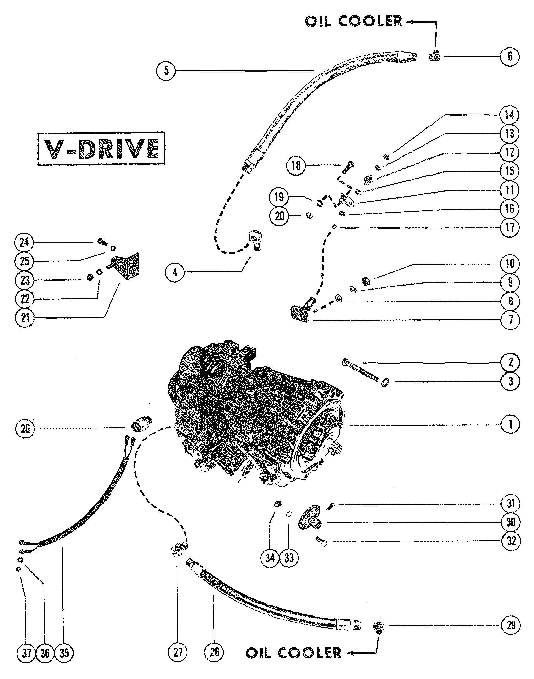 TRANSMISSION ASSEMBLY (V-DRIVE)