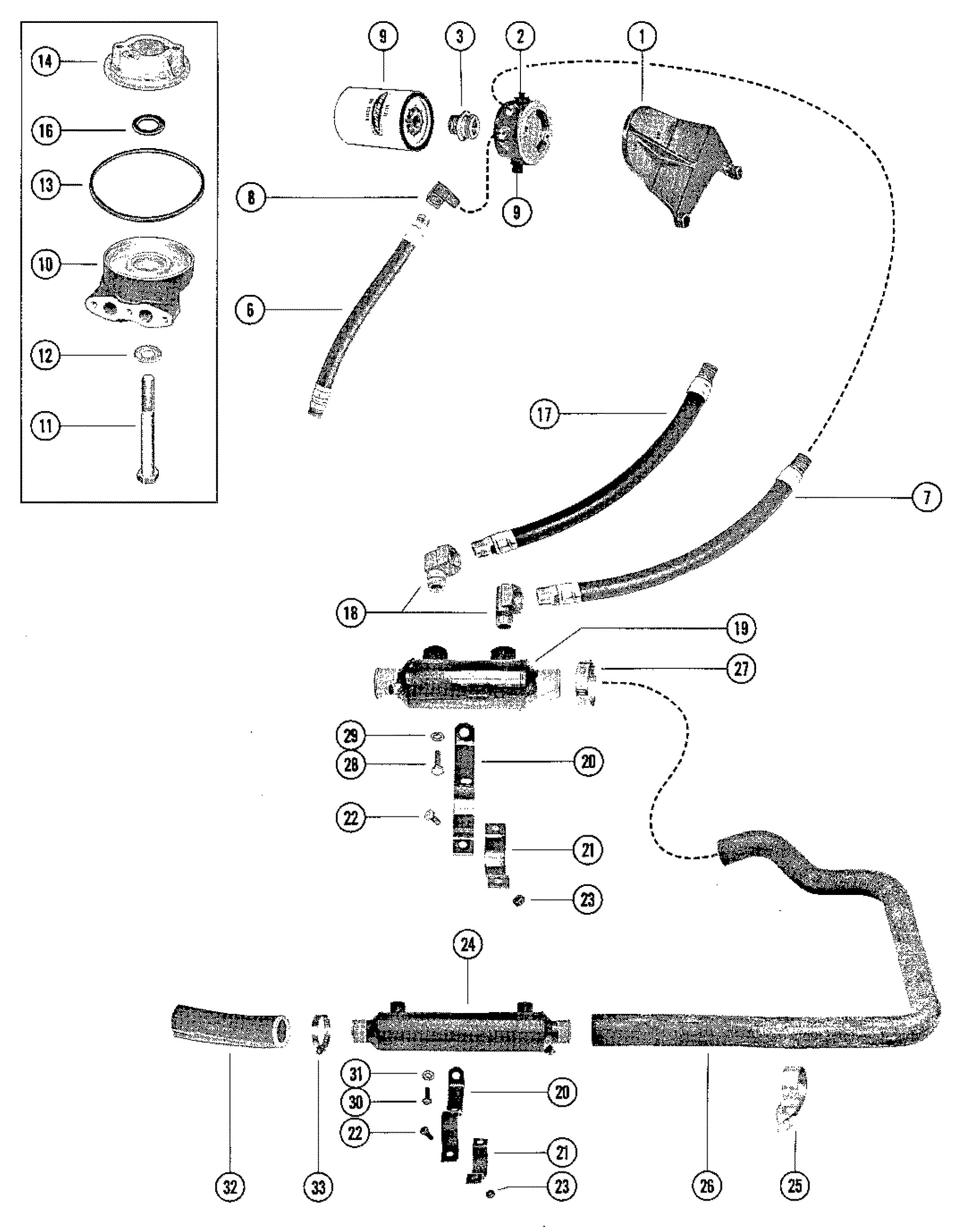 REMOTE OIL FILTER ASSEMBLY