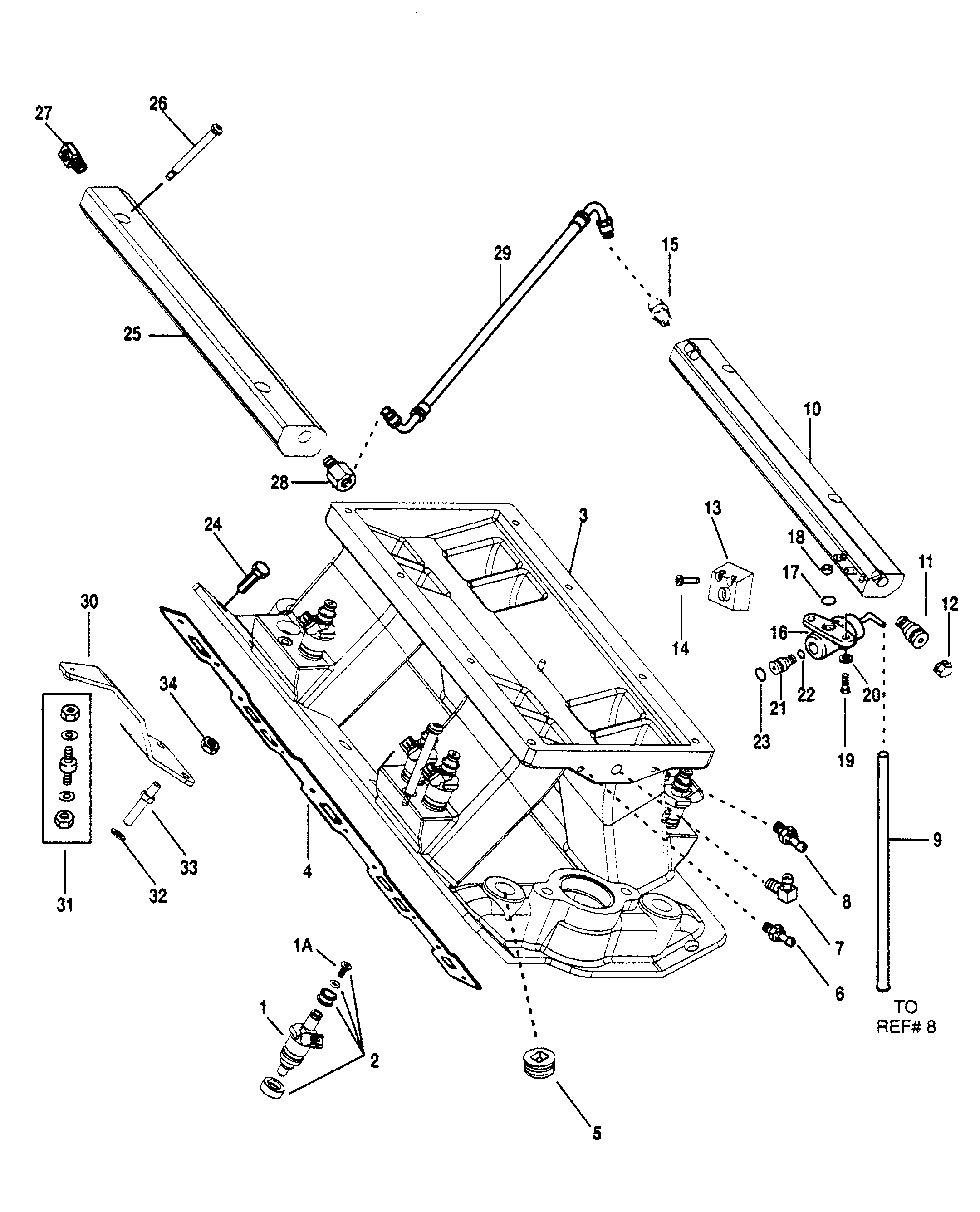 INTAKE MANIFOLD AND FUEL RAILS