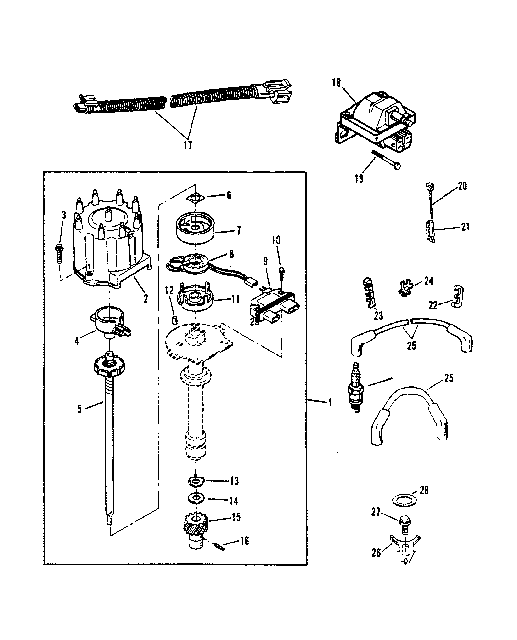 DISTRIBUTOR AND IGNITION COMPONENTS