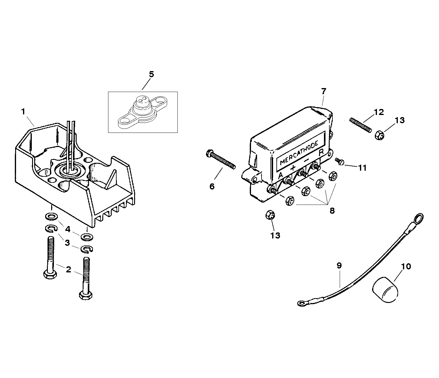 MERCATHODE COMPONENTS