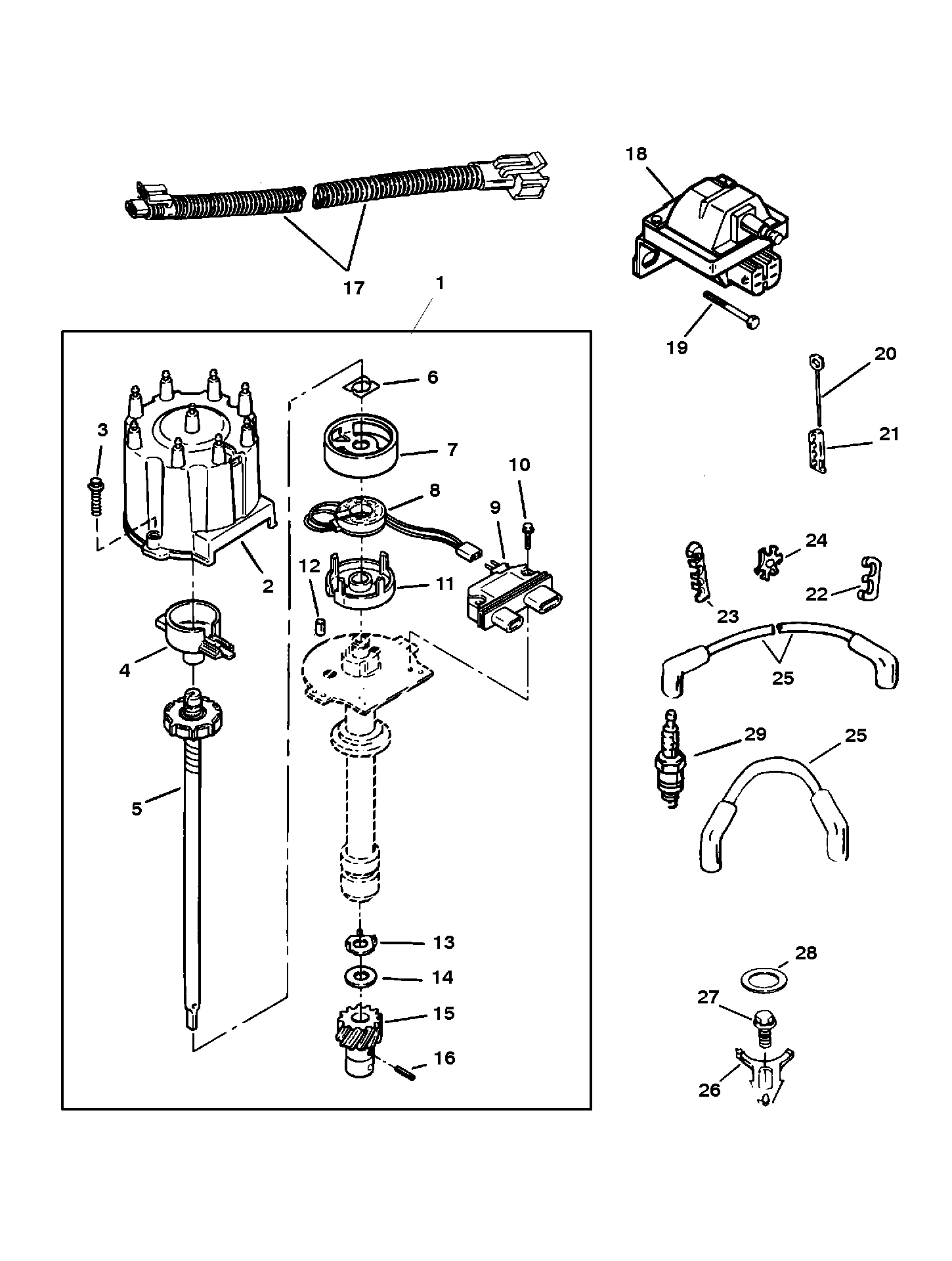 DISTRIBUTOR AND IGNITION COMPONENTS