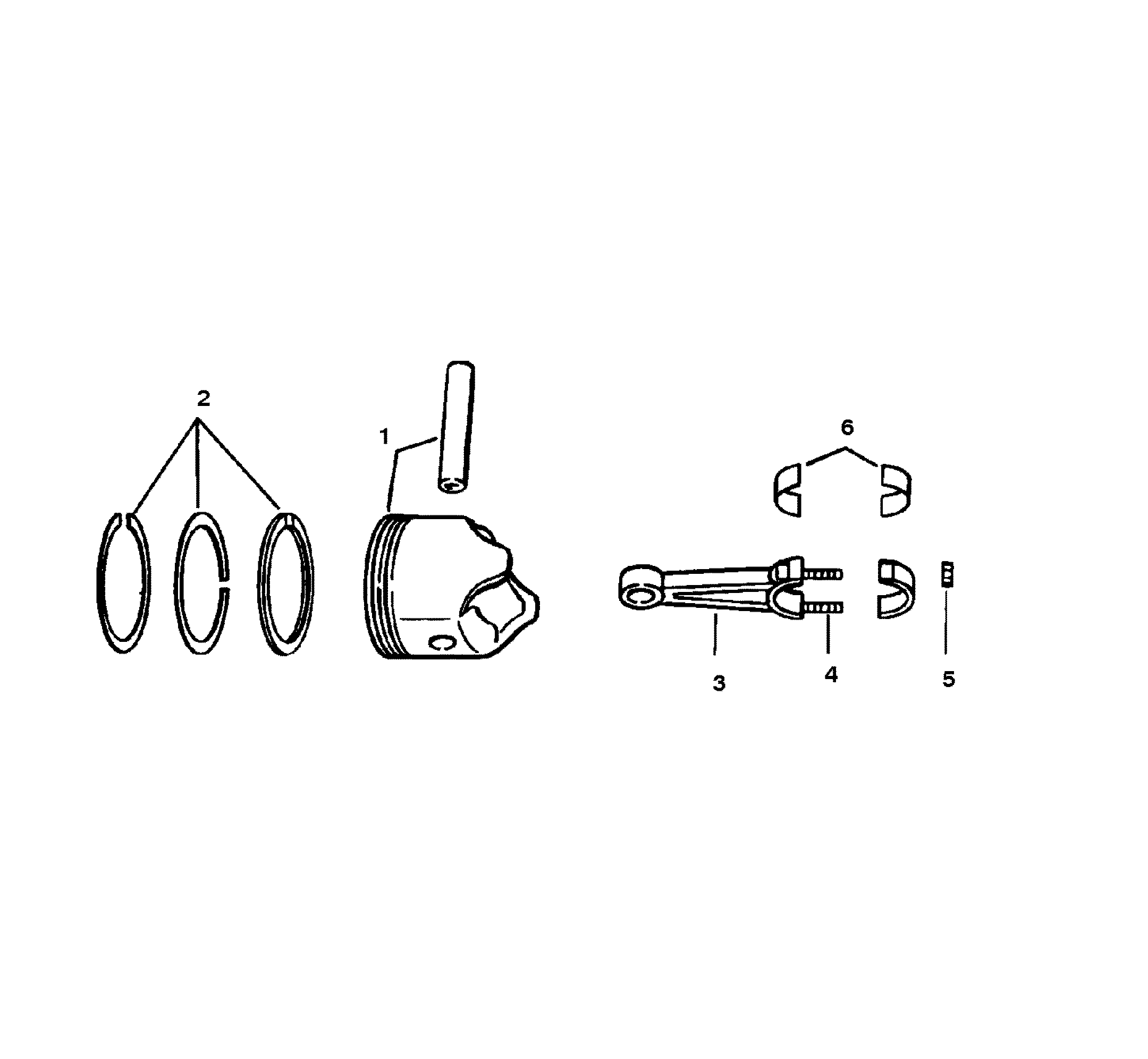 PISTONS AND CONNECTING RODS