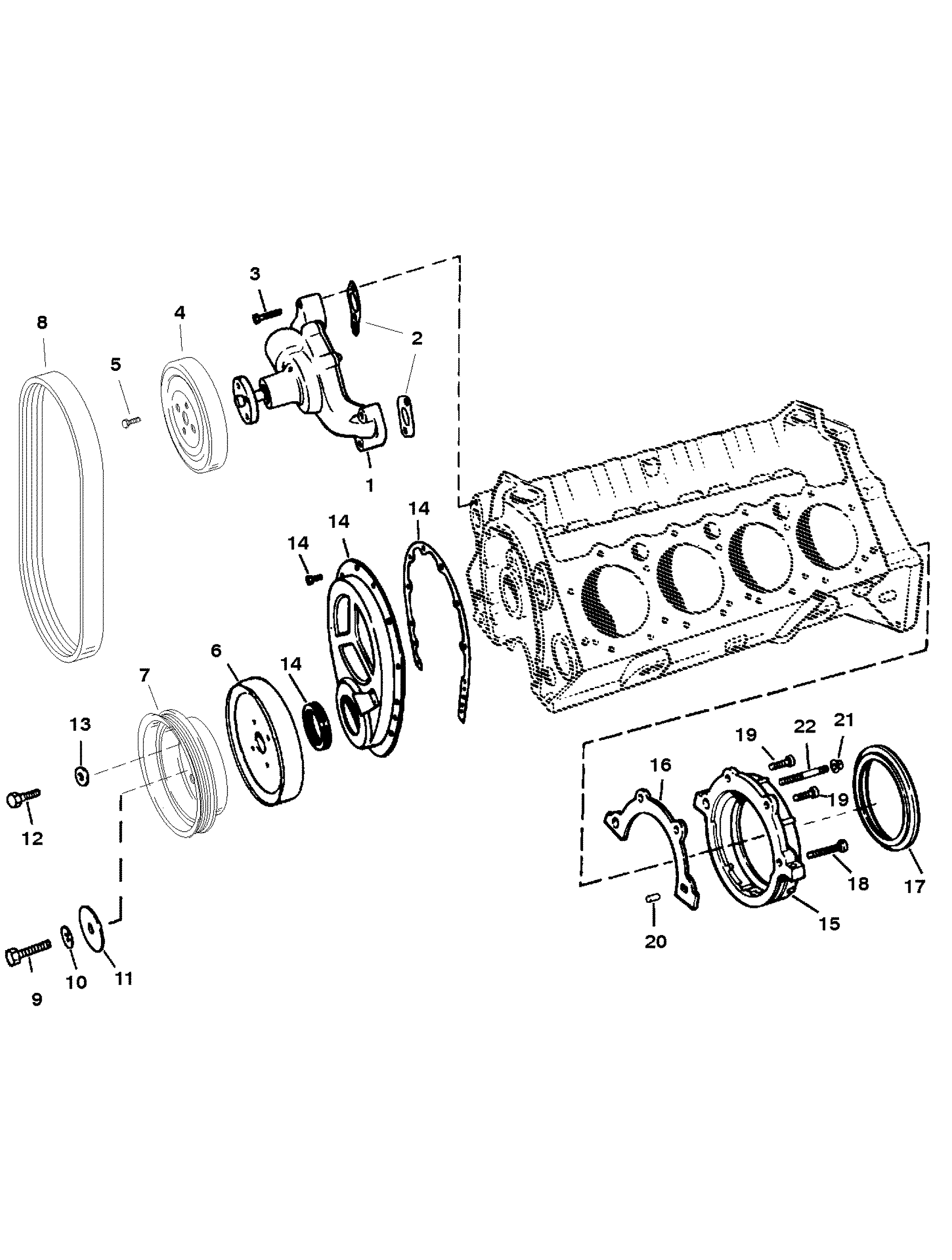 INTAKE MANIFOLD AND FRONT COVER