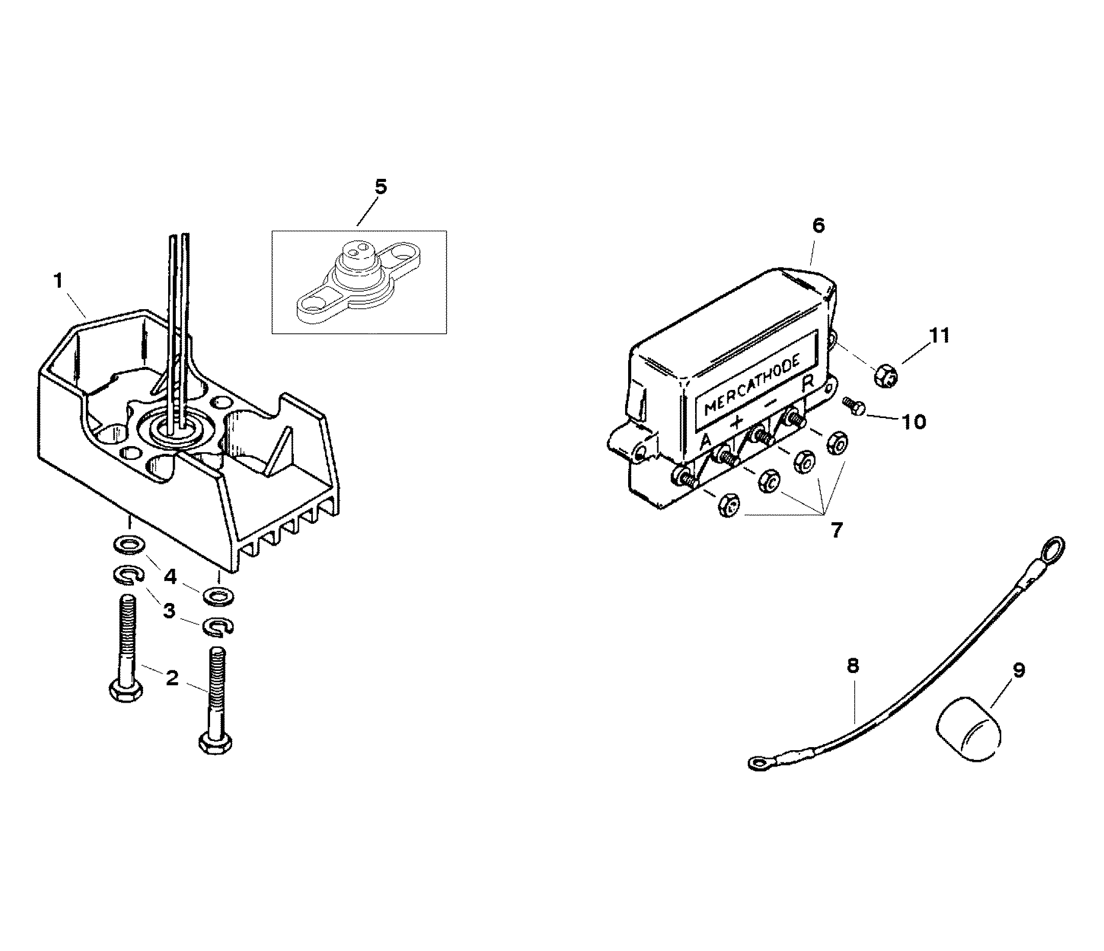 MERCATHODE COMPONENTS