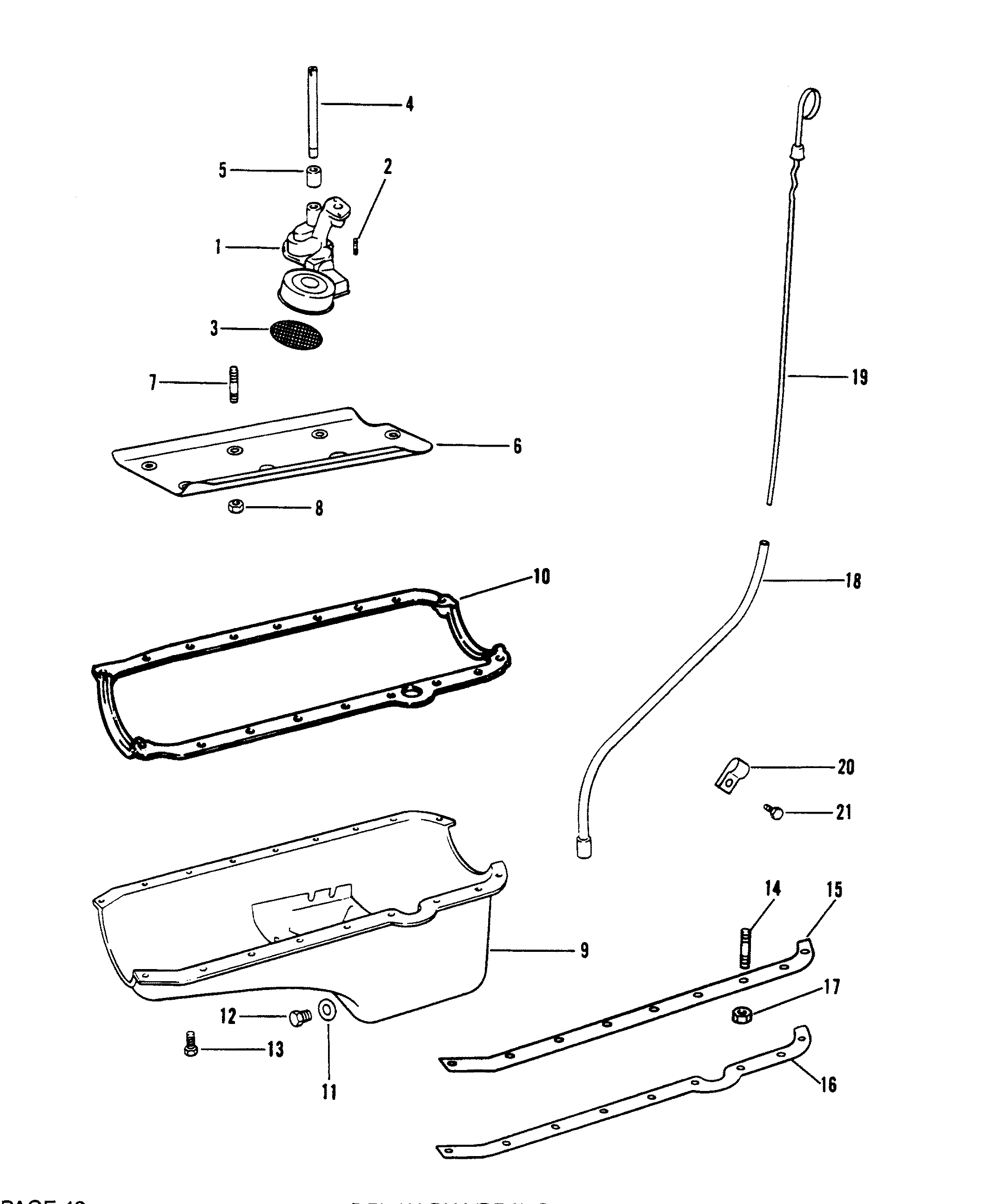 OIL PAN AND OIL PUMP
