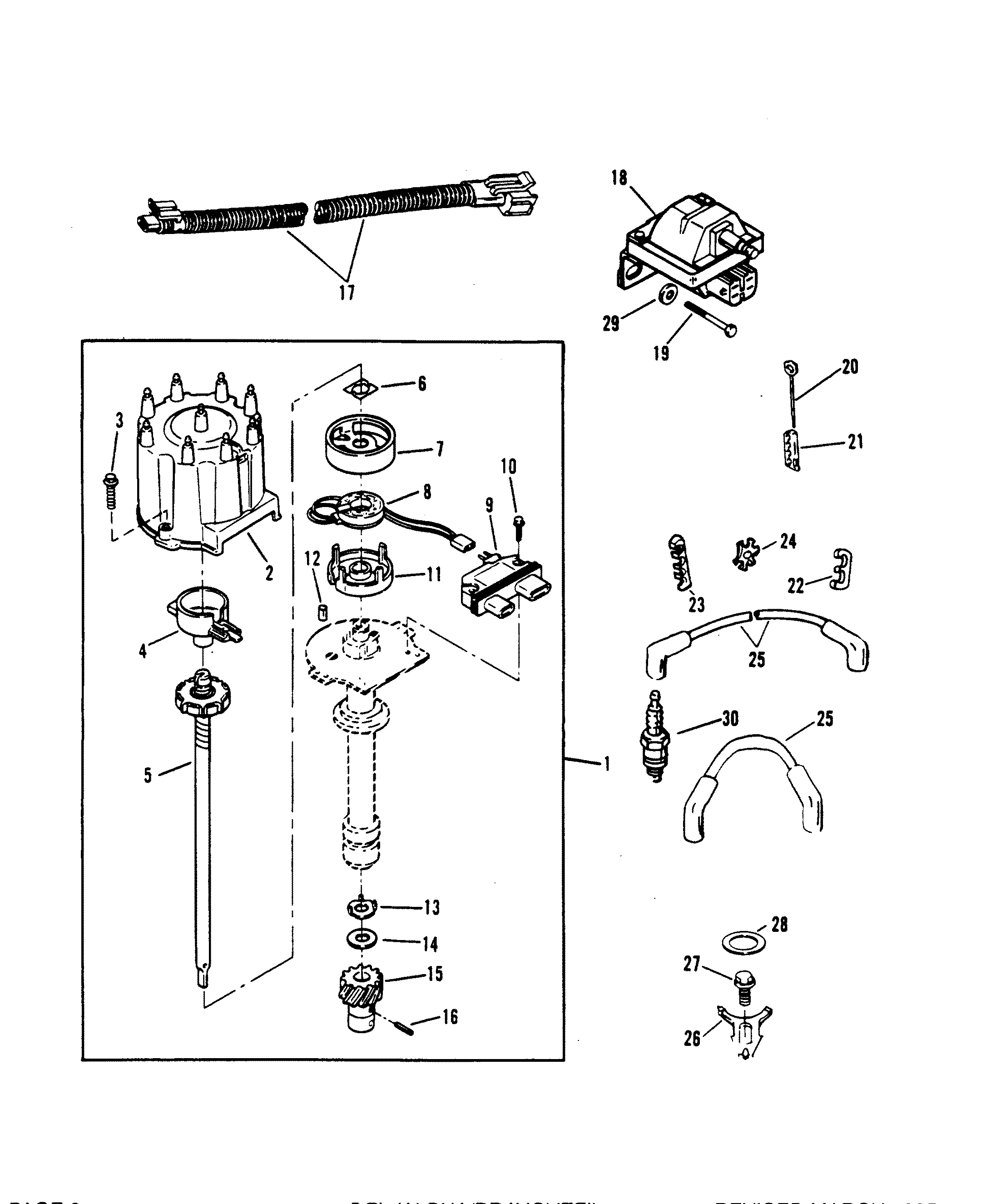 DISTRIBITOR AND IGNITION COMPONENTS