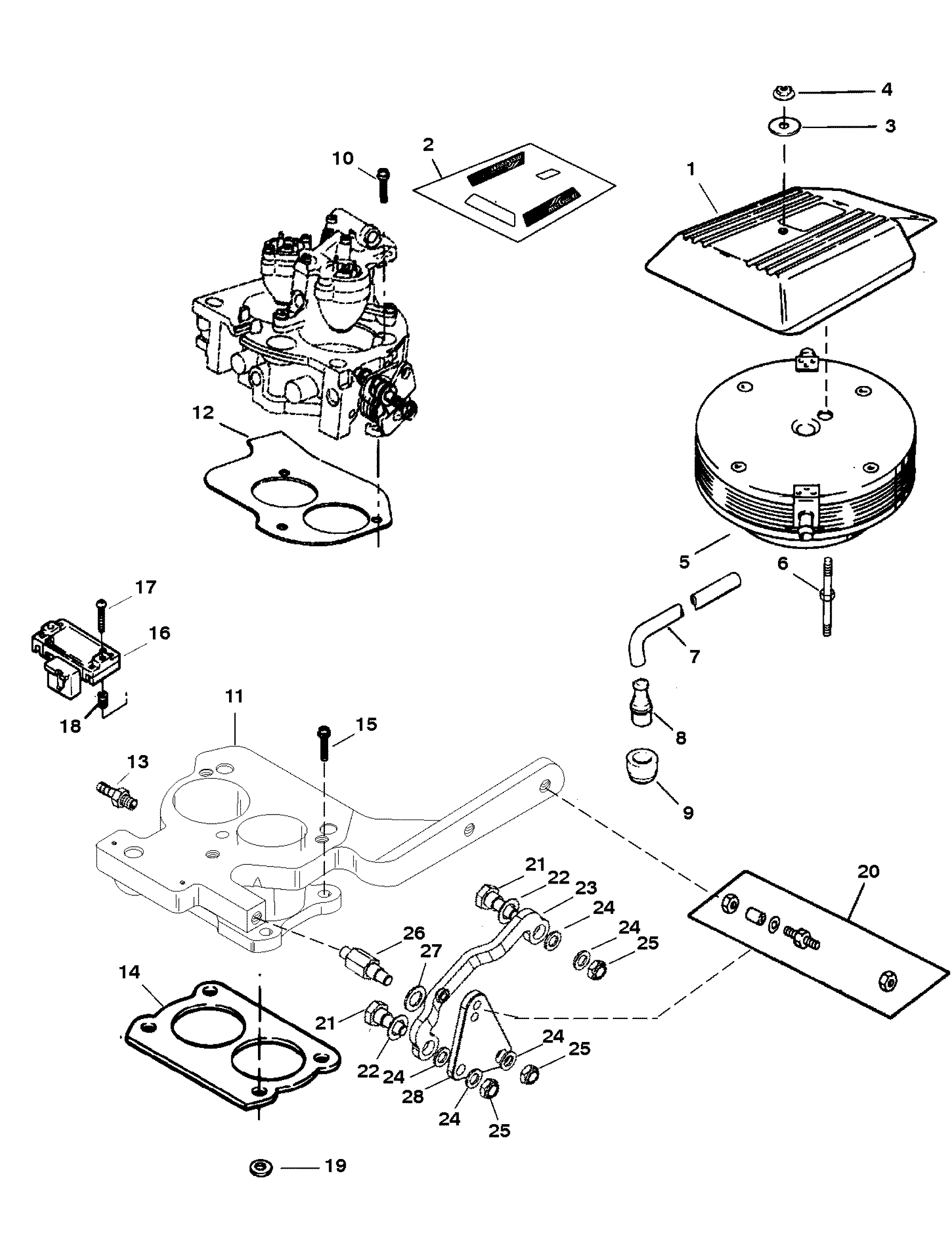 THROTTLE LINKAGE (ALPHA ENGINES)