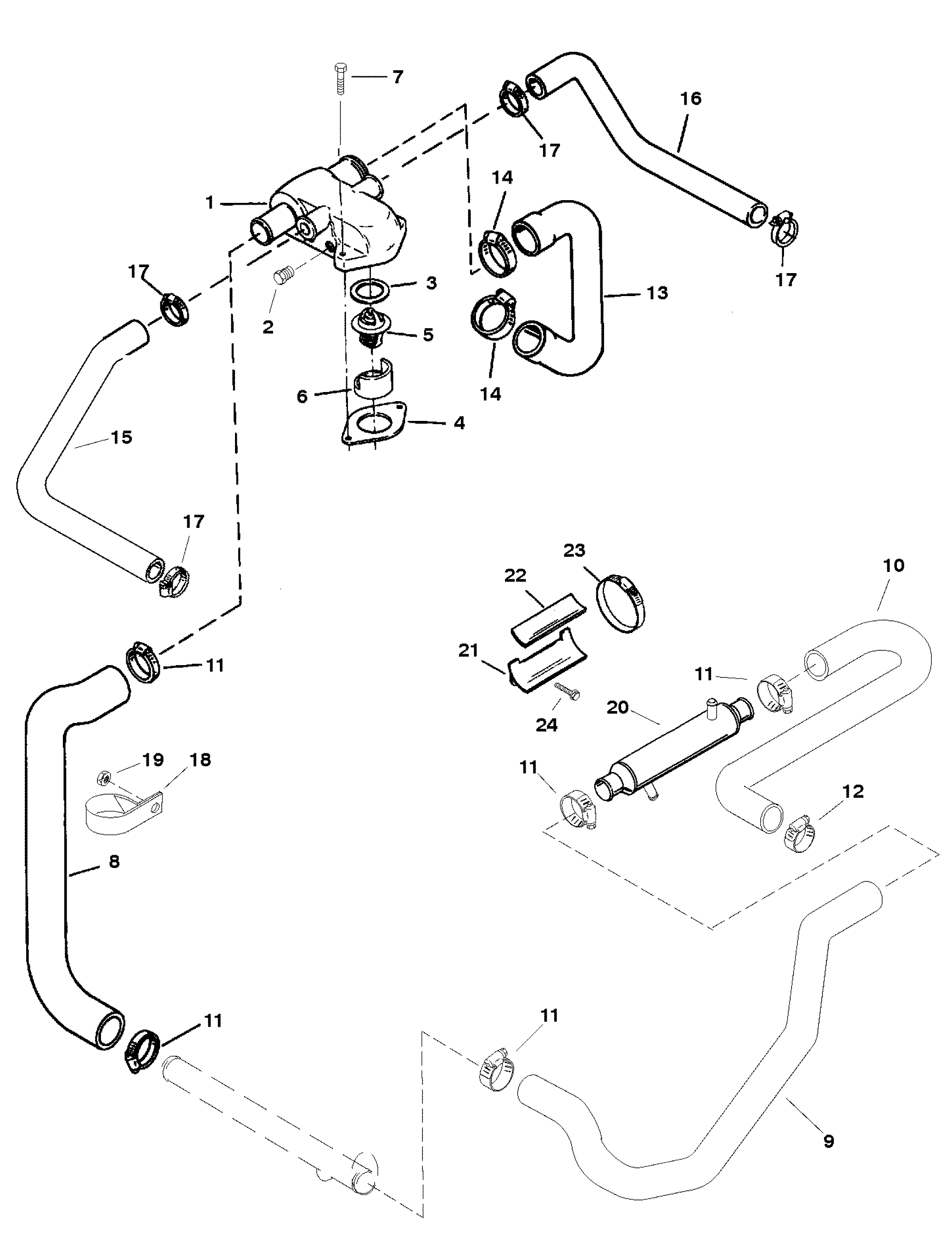 STANDARD COOLING SYSTEM (ALPHA ENGINES)