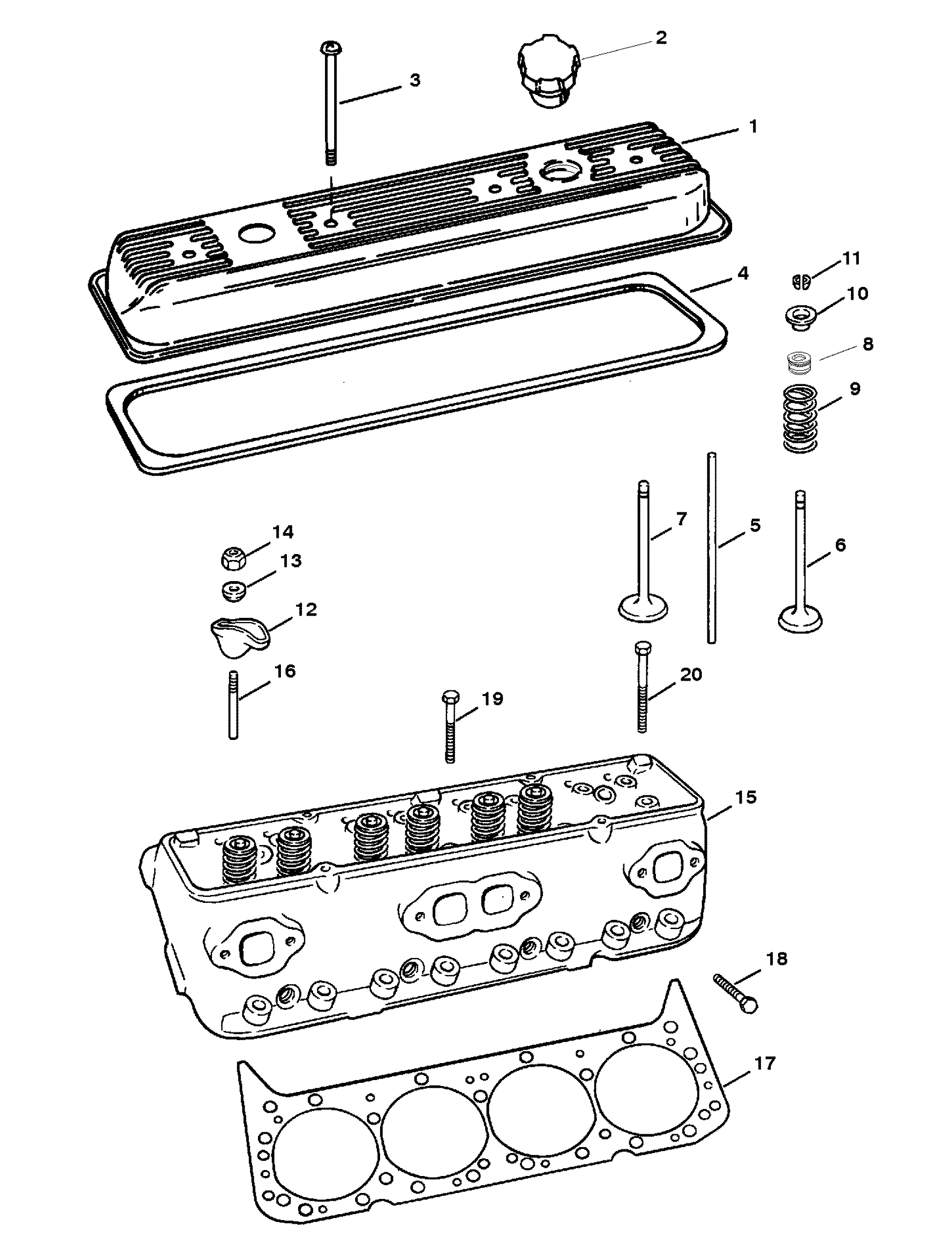 CYLINDER HEAD AND ROCKER COVER