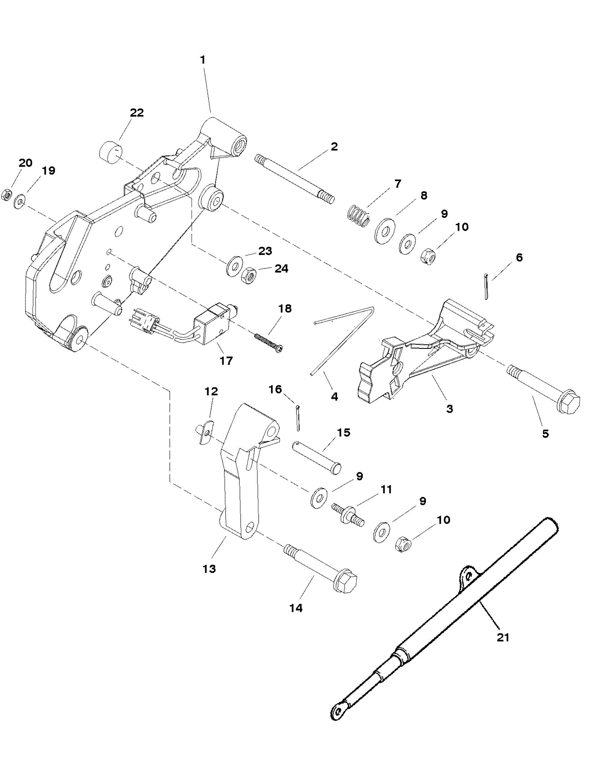 SHIFT BRACKET (ALPHA ENGINES)