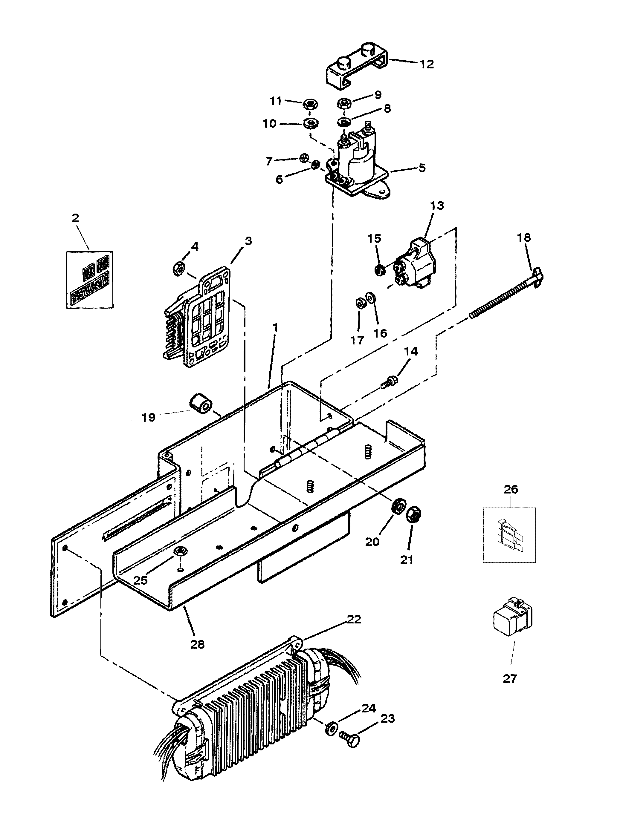 ELECTRICAL BOX AND COMPONENTS