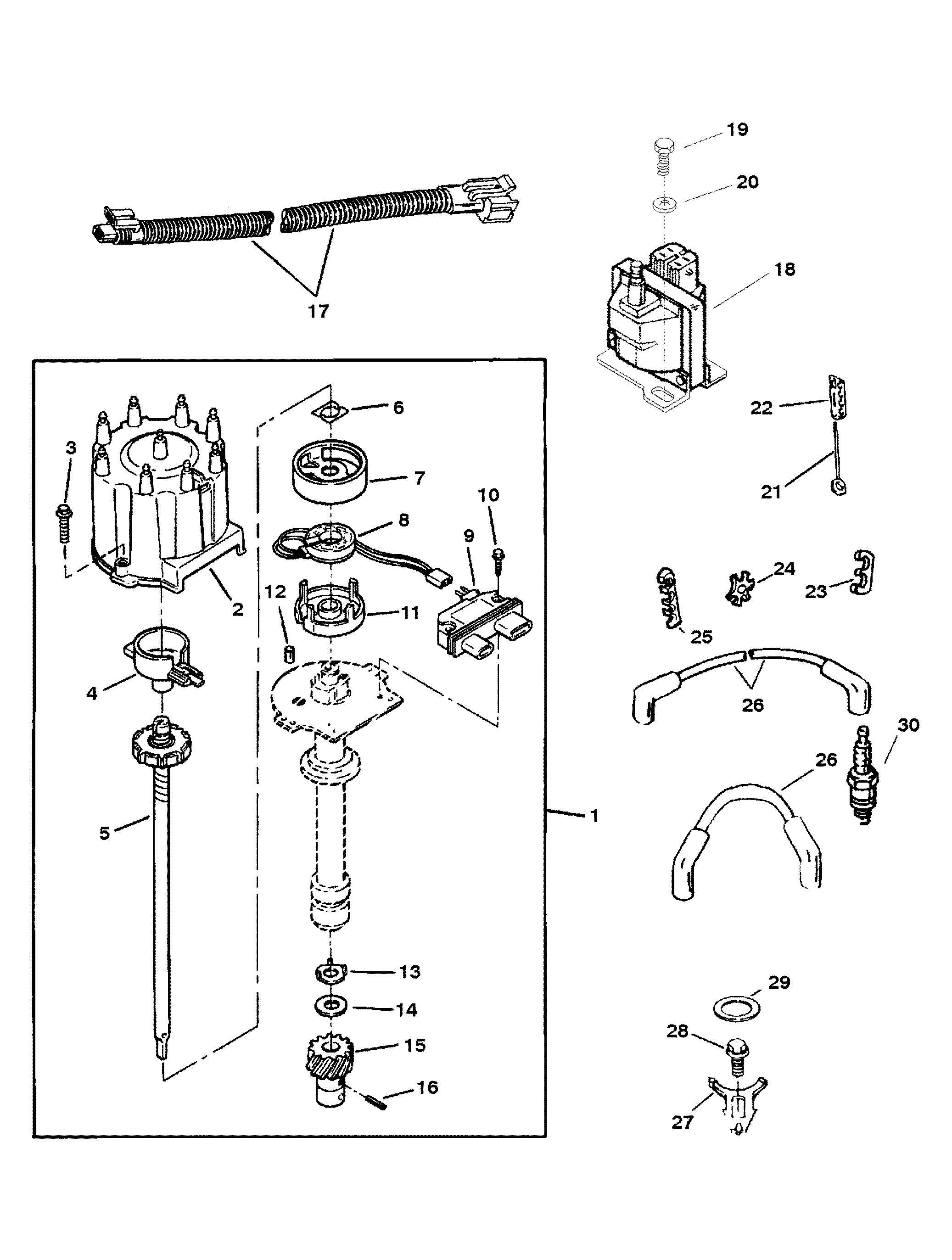 DISTRIBUTOR AND IGNITION COMPONENTS