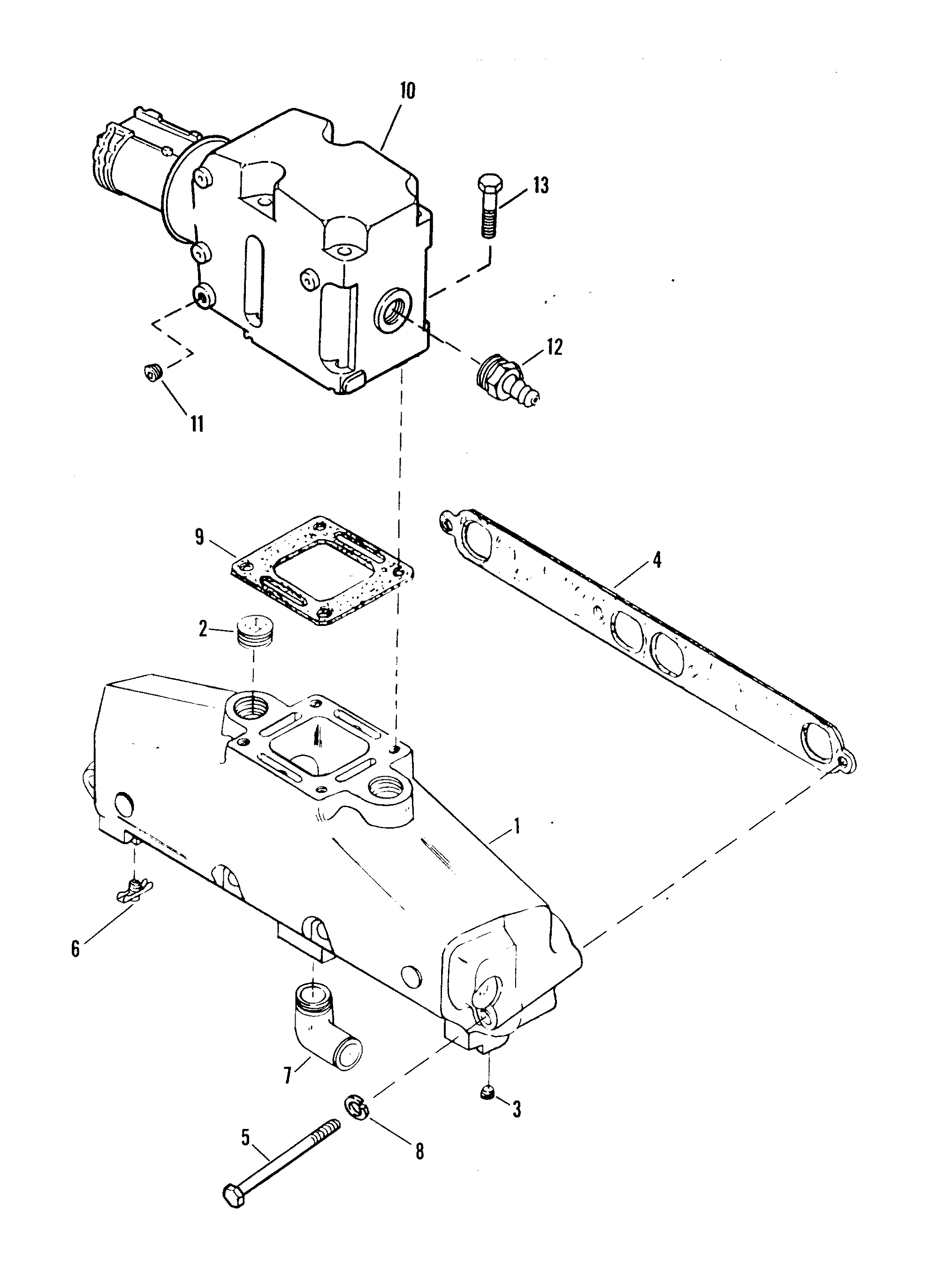 EXHAUST MANIFOLD AND EXHAUST ELBOW(CAST IRON)