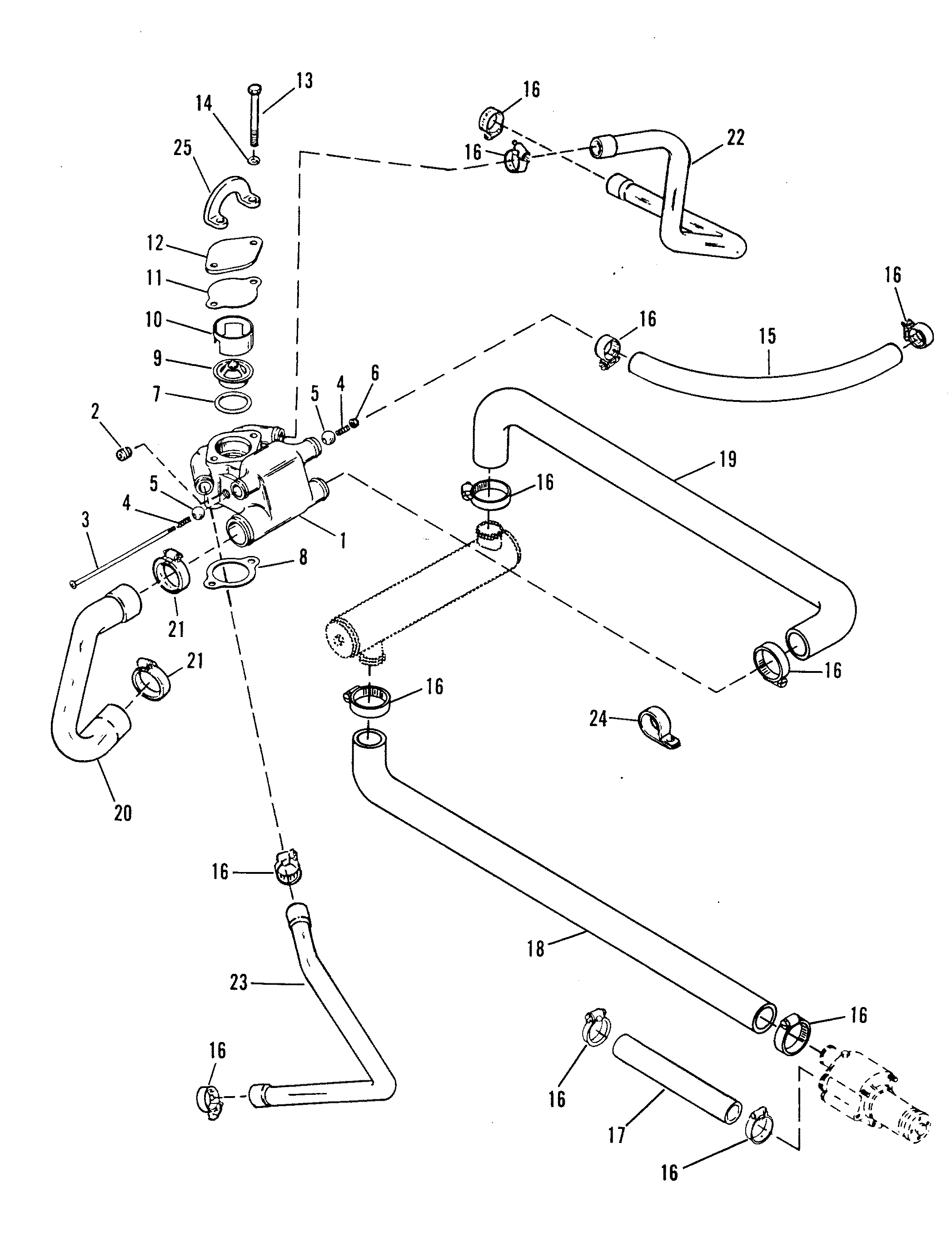 THERMOSTAT HOUSING (STANDARD COOLING)