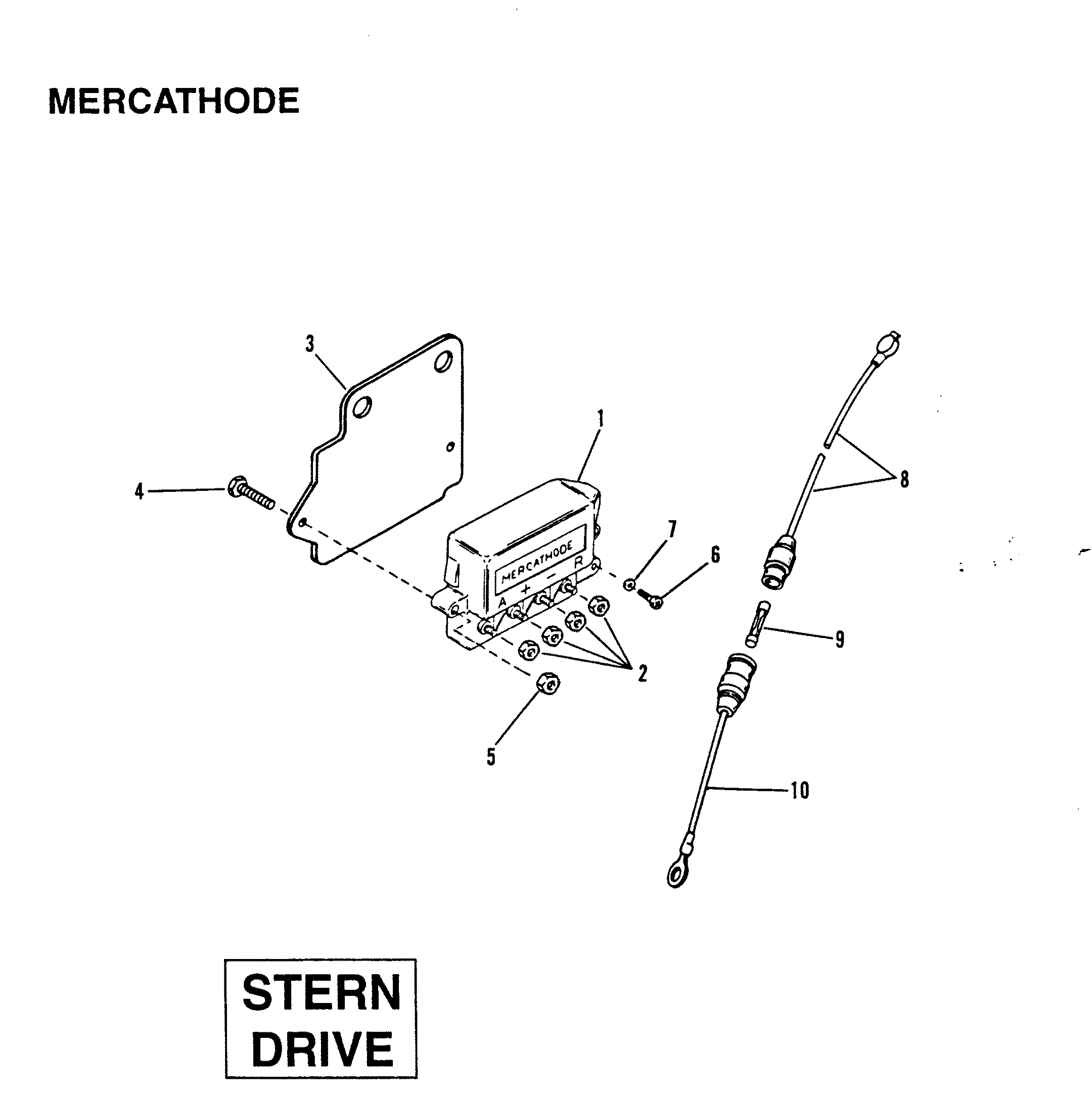 MERCATHODE (STERN DRIVE)