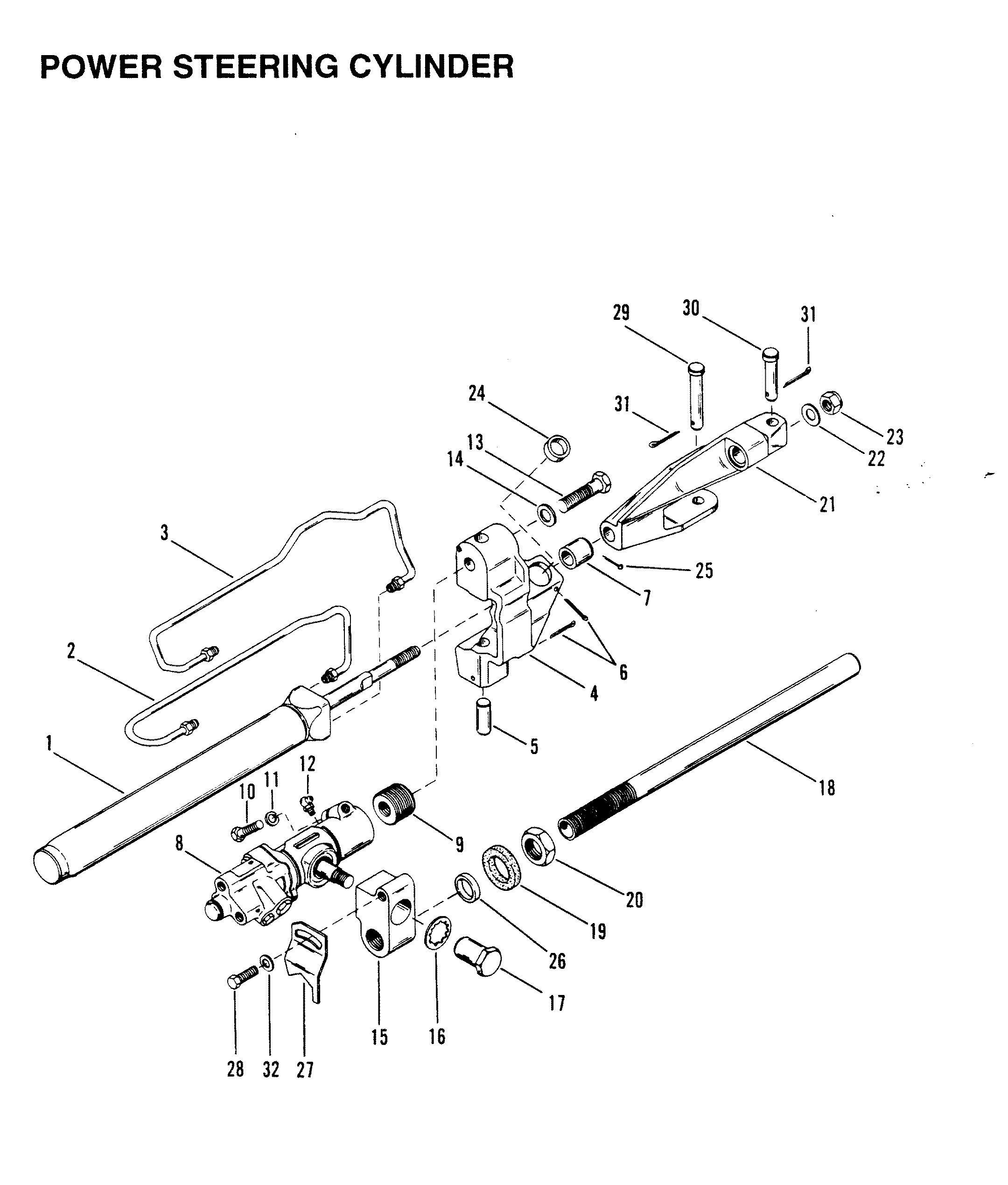 POWER STEERING CYLINDER (STERN DRIVE)