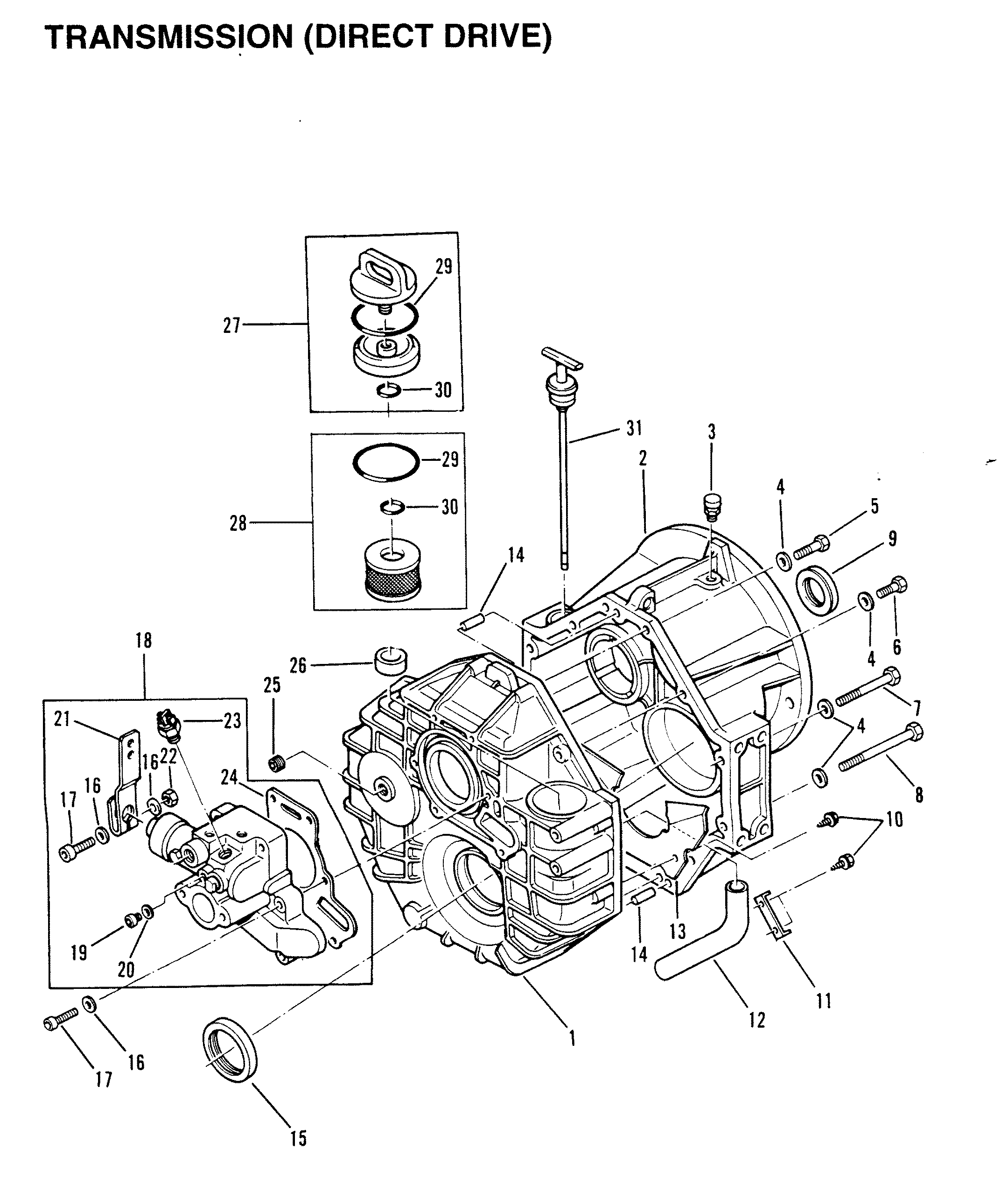 TRANSMISSION (DIRECT DRIVE) (INBOARD)