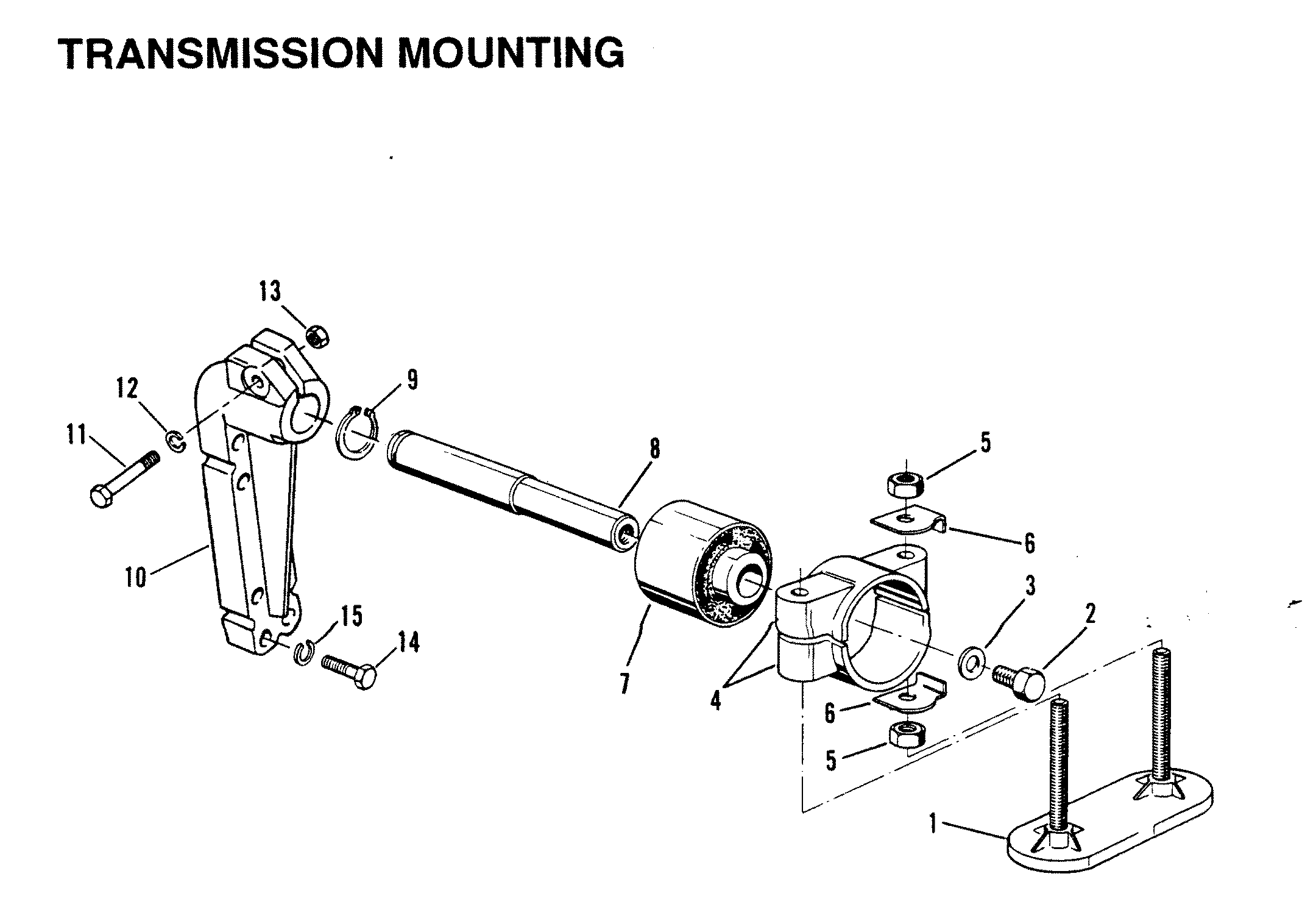 TRANSMISSION MOUNTING (INBOARD)