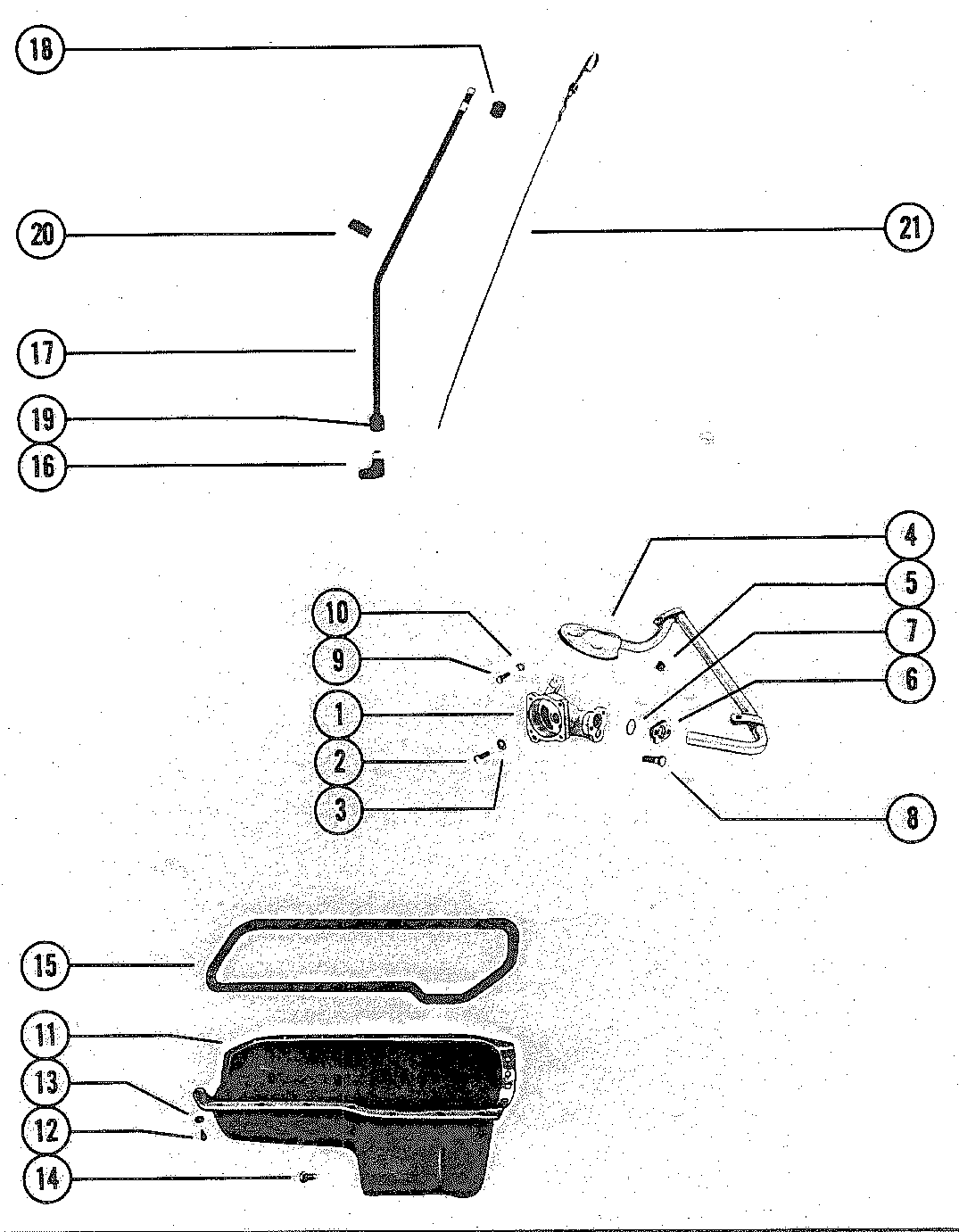 OIL PUMP AND OIL PAN