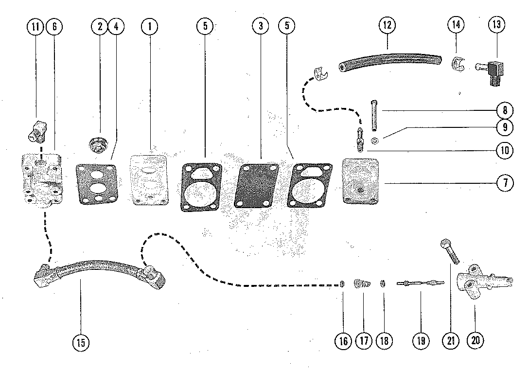 FUEL PUMP AND FUEL LINE ASSEMBLY (SERIAL GROUP #14)