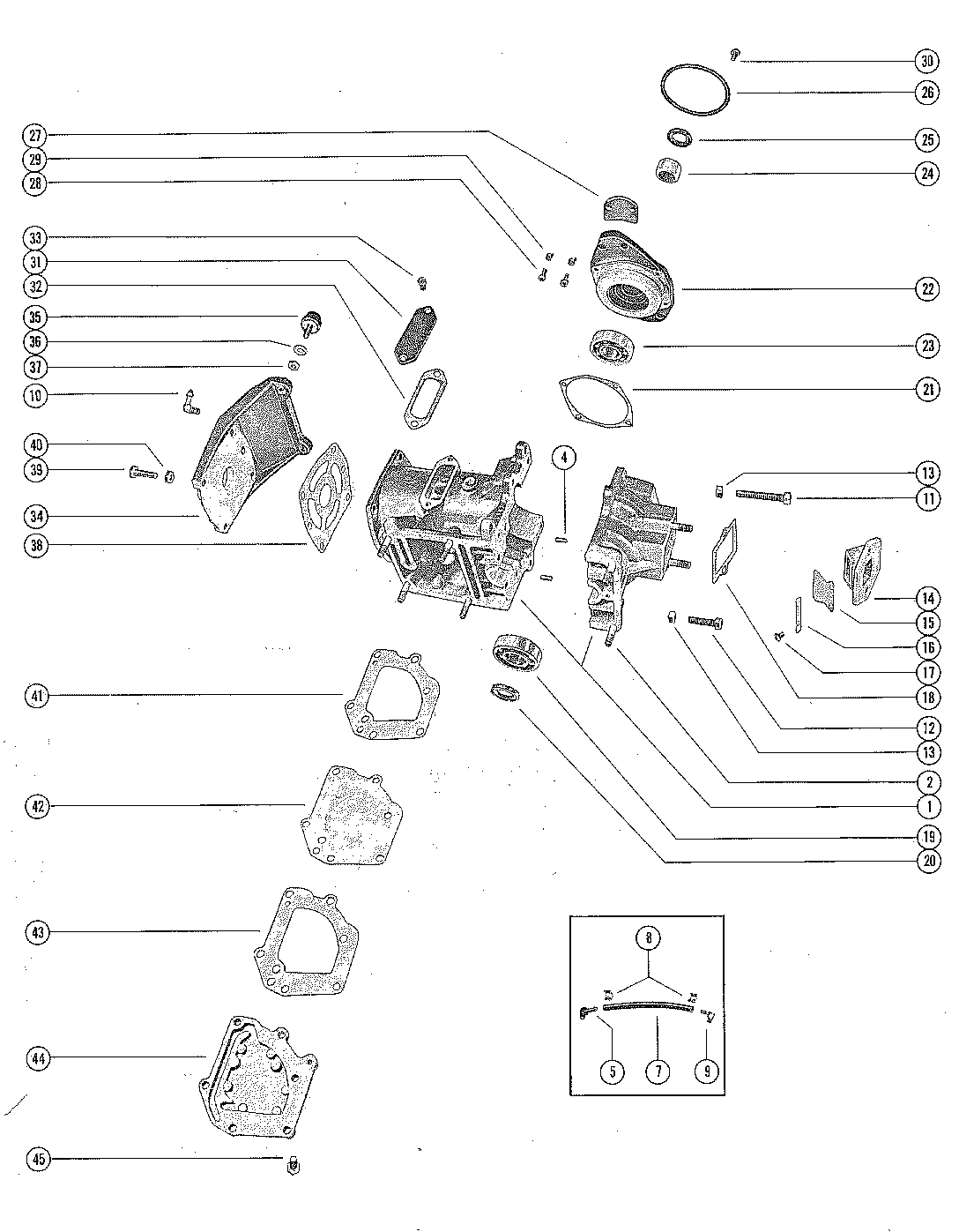 CYLINDER BLOCK AND CRANKCASE ASSEMBLY
