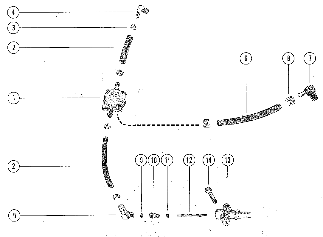 FUEL PUMP AND FUEL LINE ASSEMBLY (SERIAL GROUP #15)