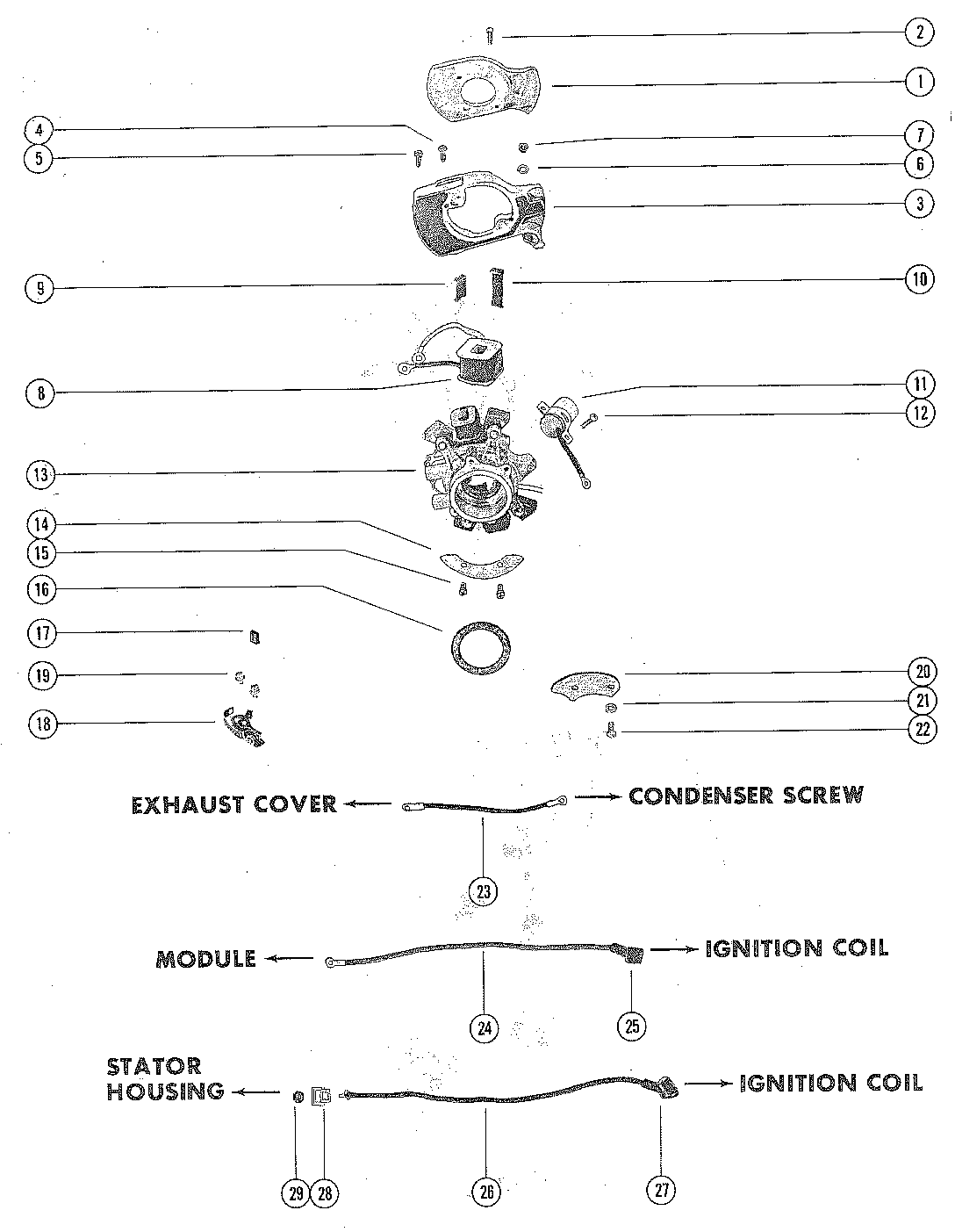 STATOR AND IGNITION COMPONENTS