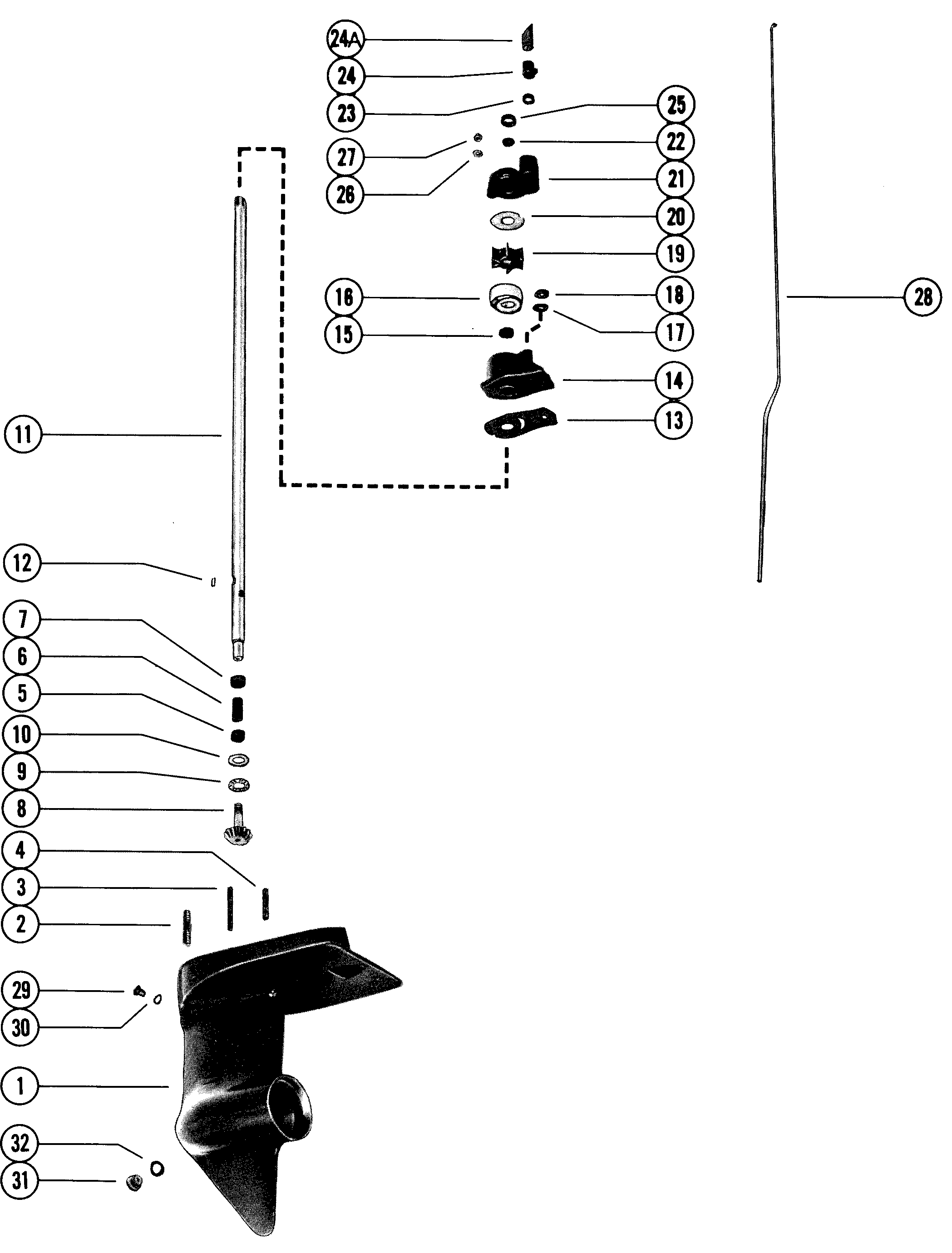 GEAR HOUSING ASSEMBLY (DRIVE SHAFT)
