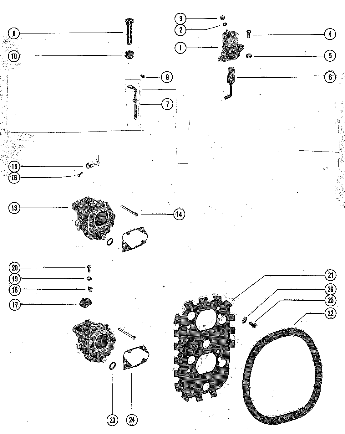 CARBURETOR LINKAGE AND CHOKE SOLENOID