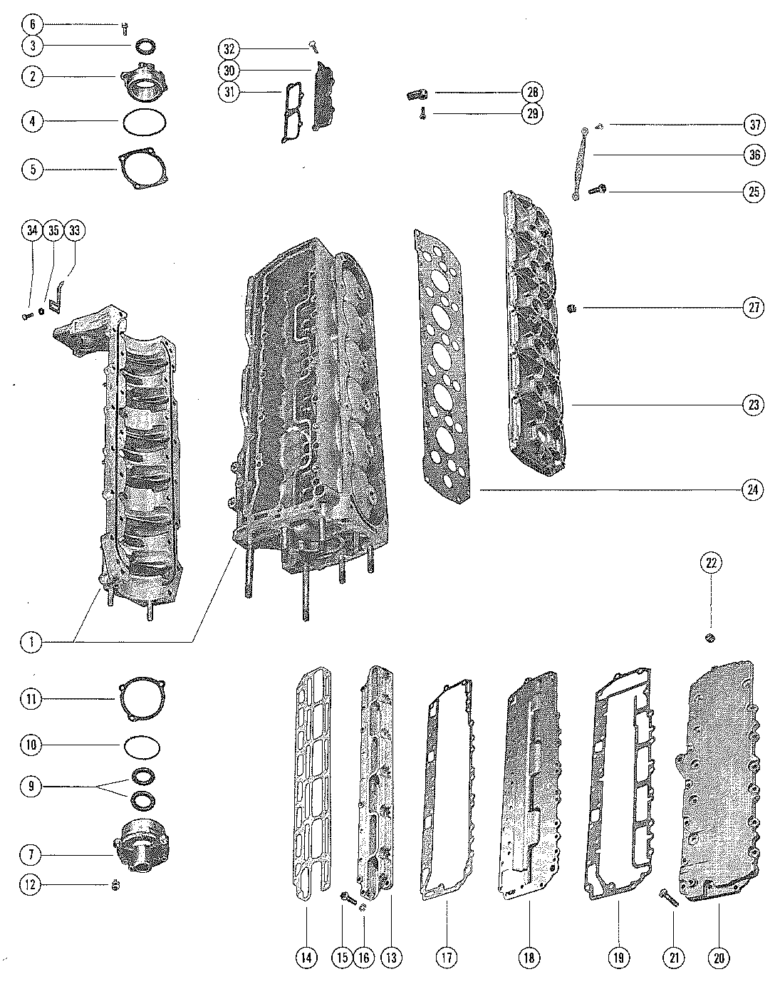 END CAP, MANIFOLD AND EXHAUST COVERS