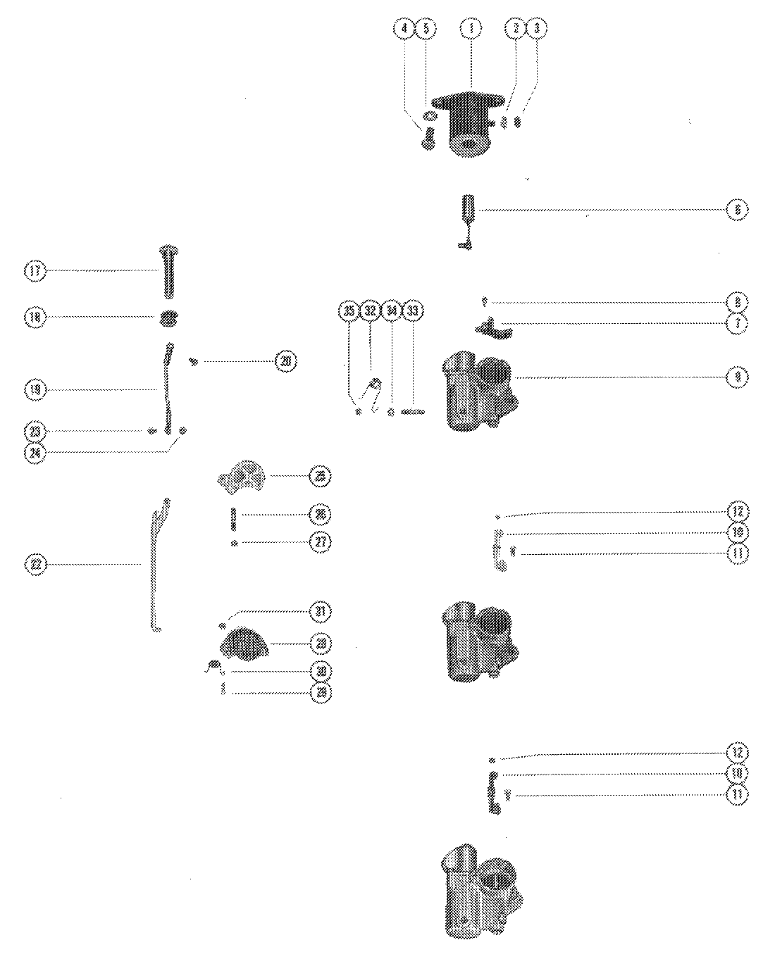 CARBURETOR LINKAGE AND CHOKE SOLENOID