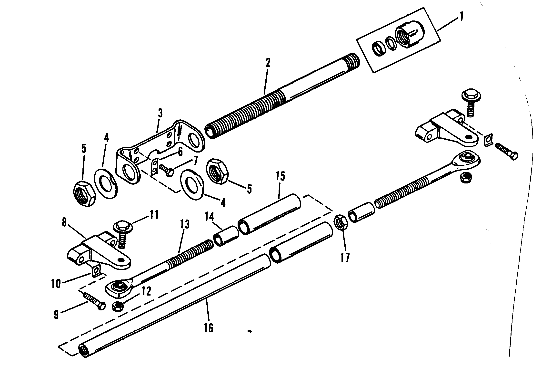 DUAL ENGINE EXTENSION KIT (COUNTER ROTATION DESIGN I)